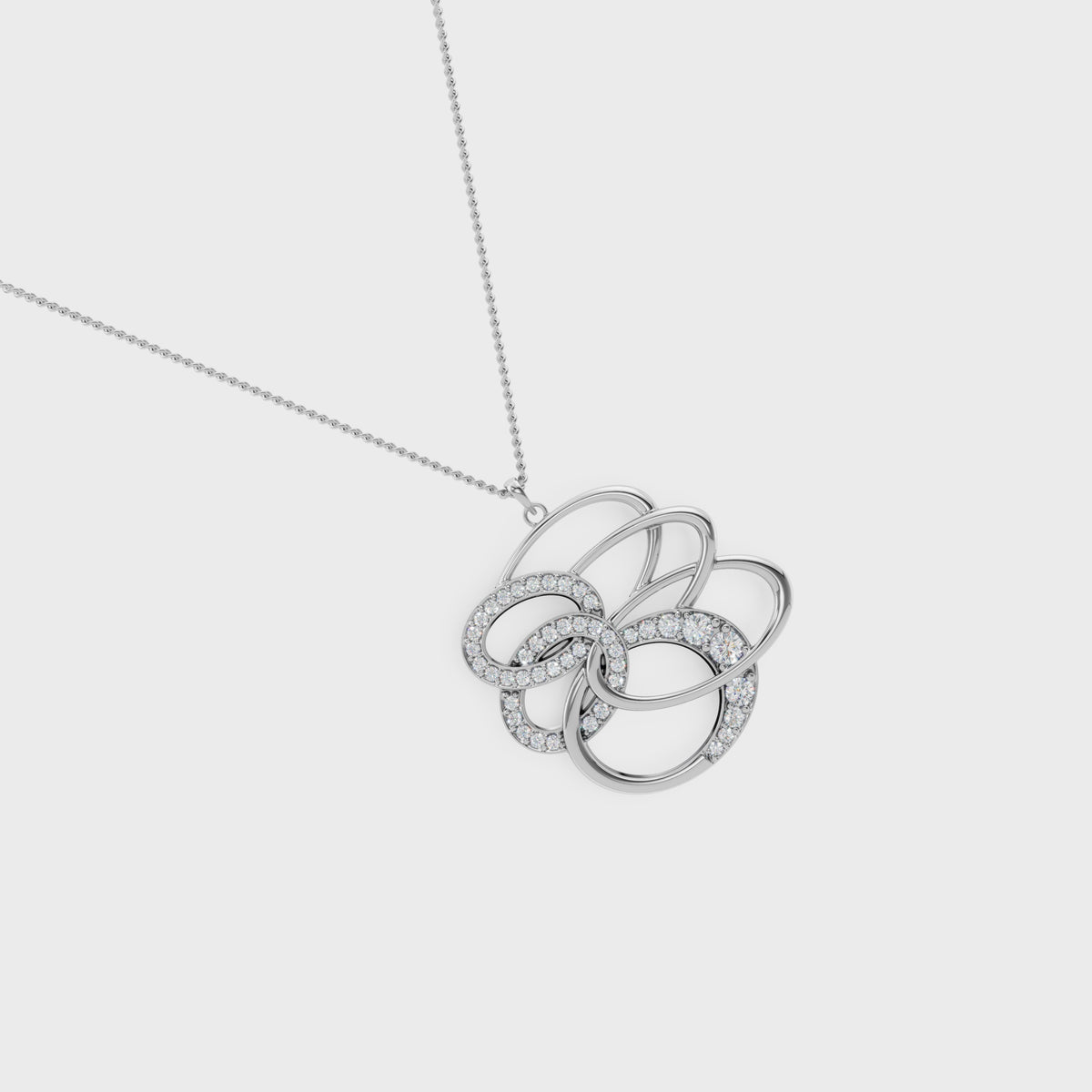 Figure Dual Swirl Pendant