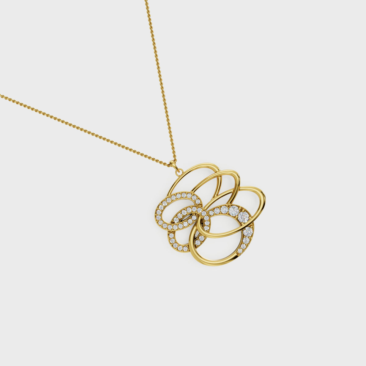 Figure Dual Swirl Pendant