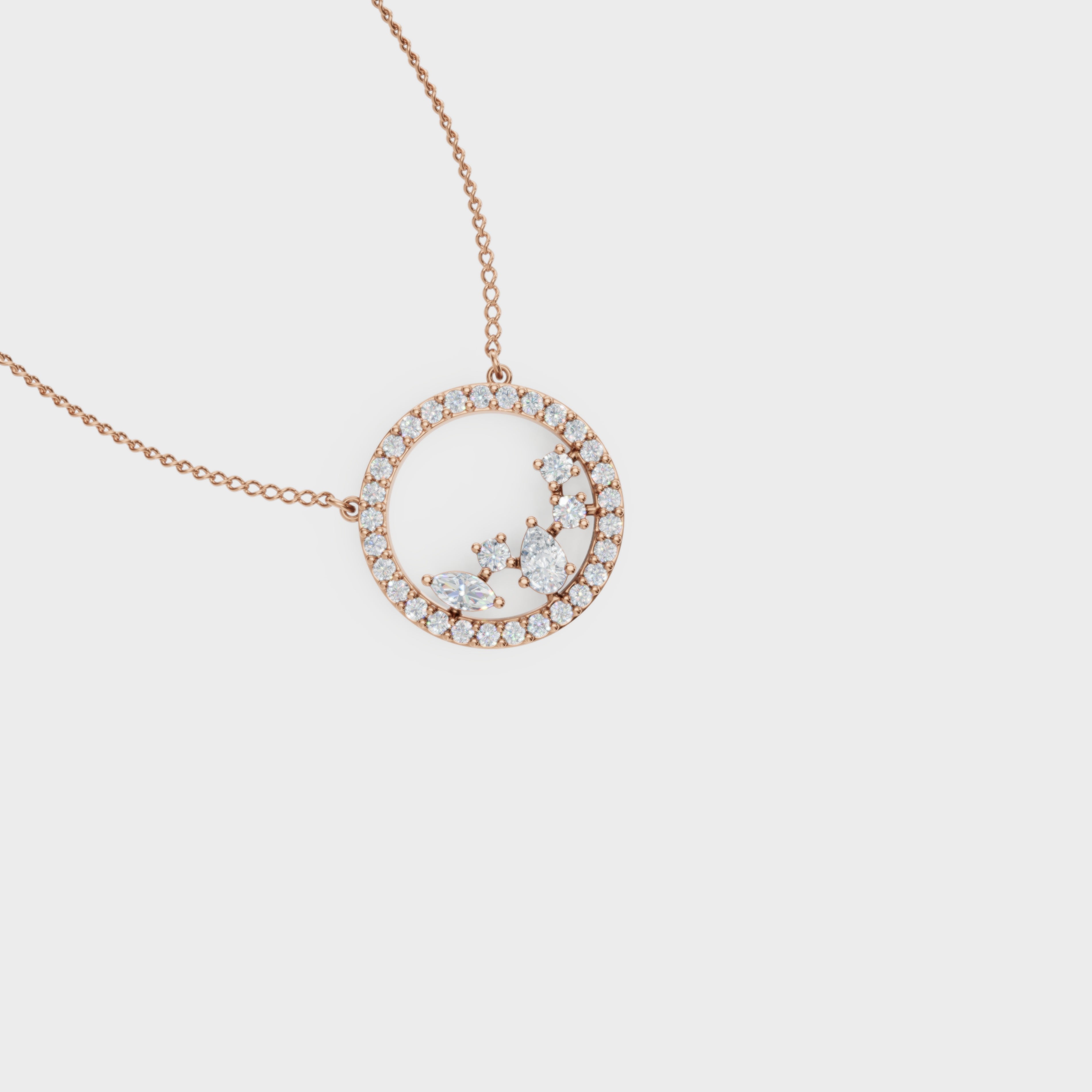 Celestial circle pendant