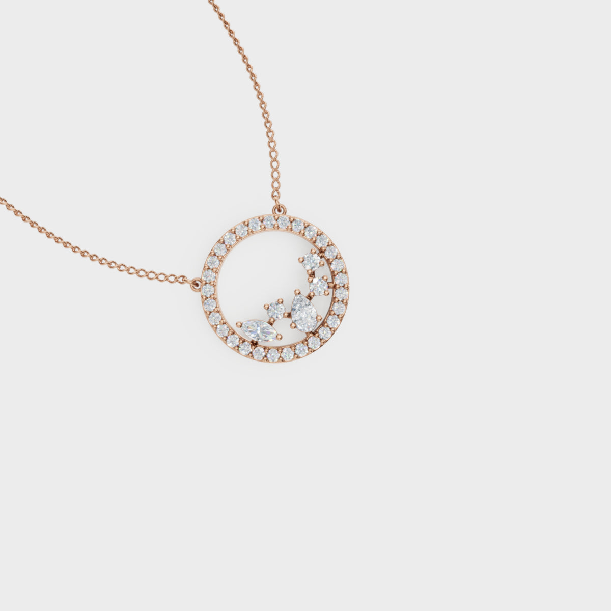 Celestial circle pendant