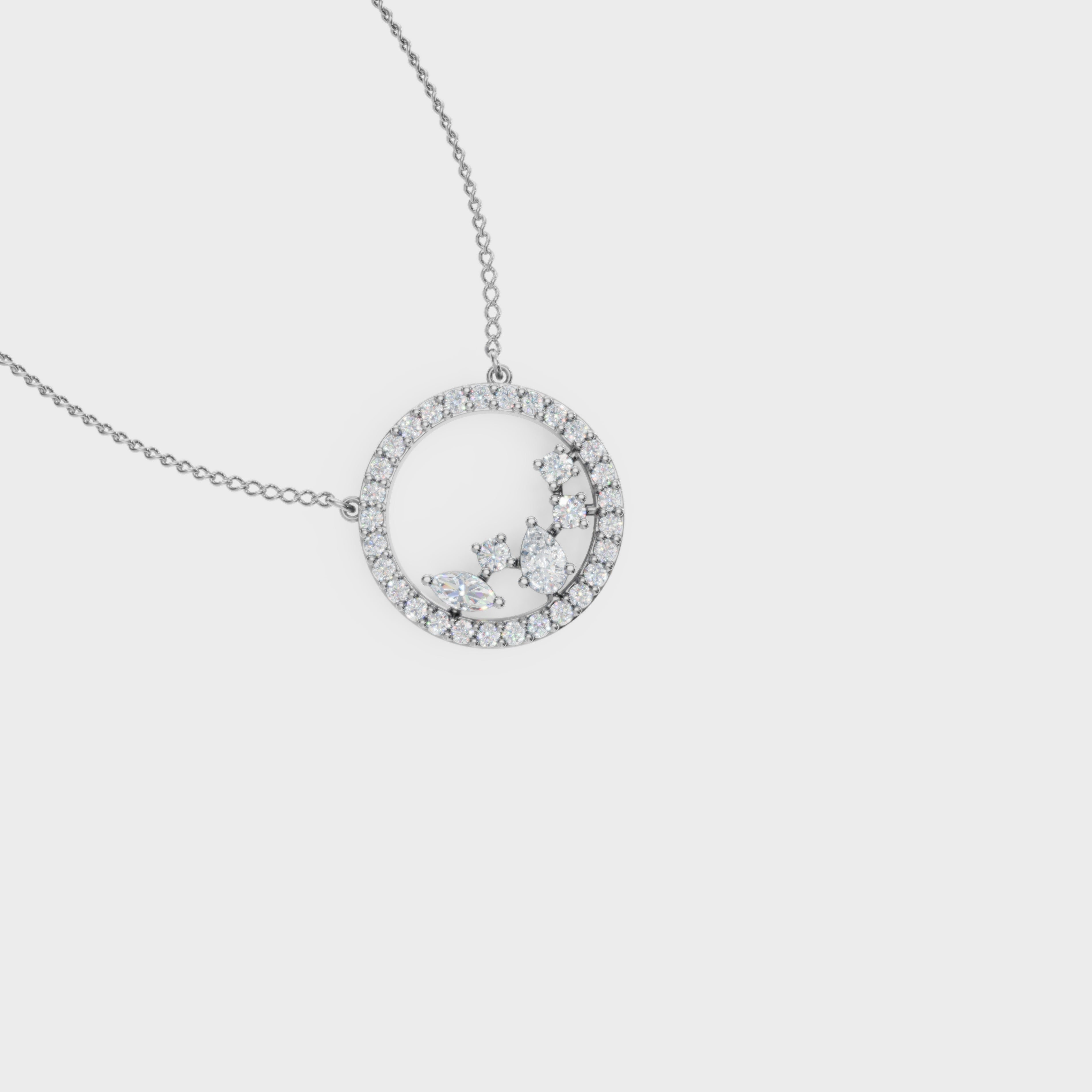 Celestial circle pendant