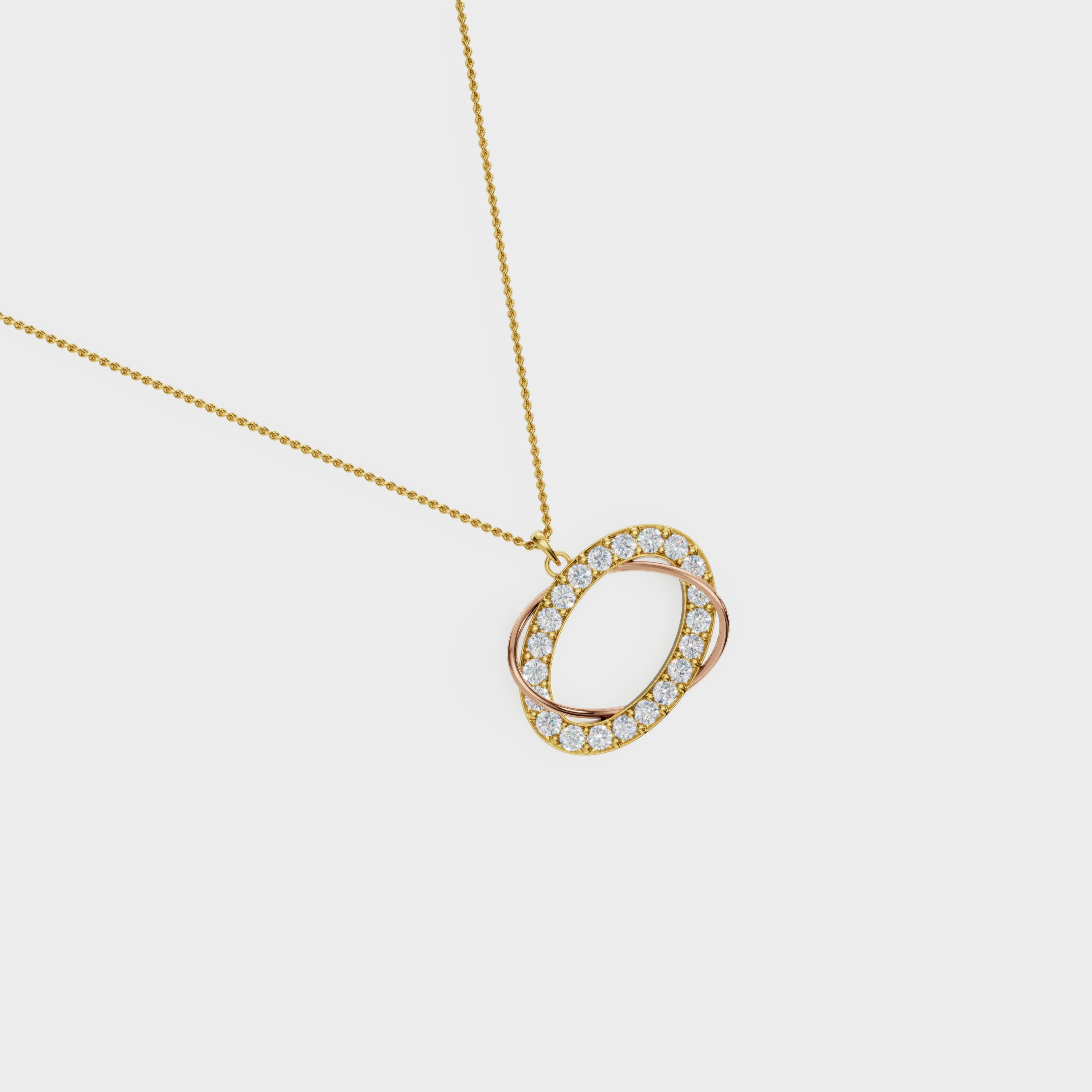 Celestial Orbit Diamond Pendant