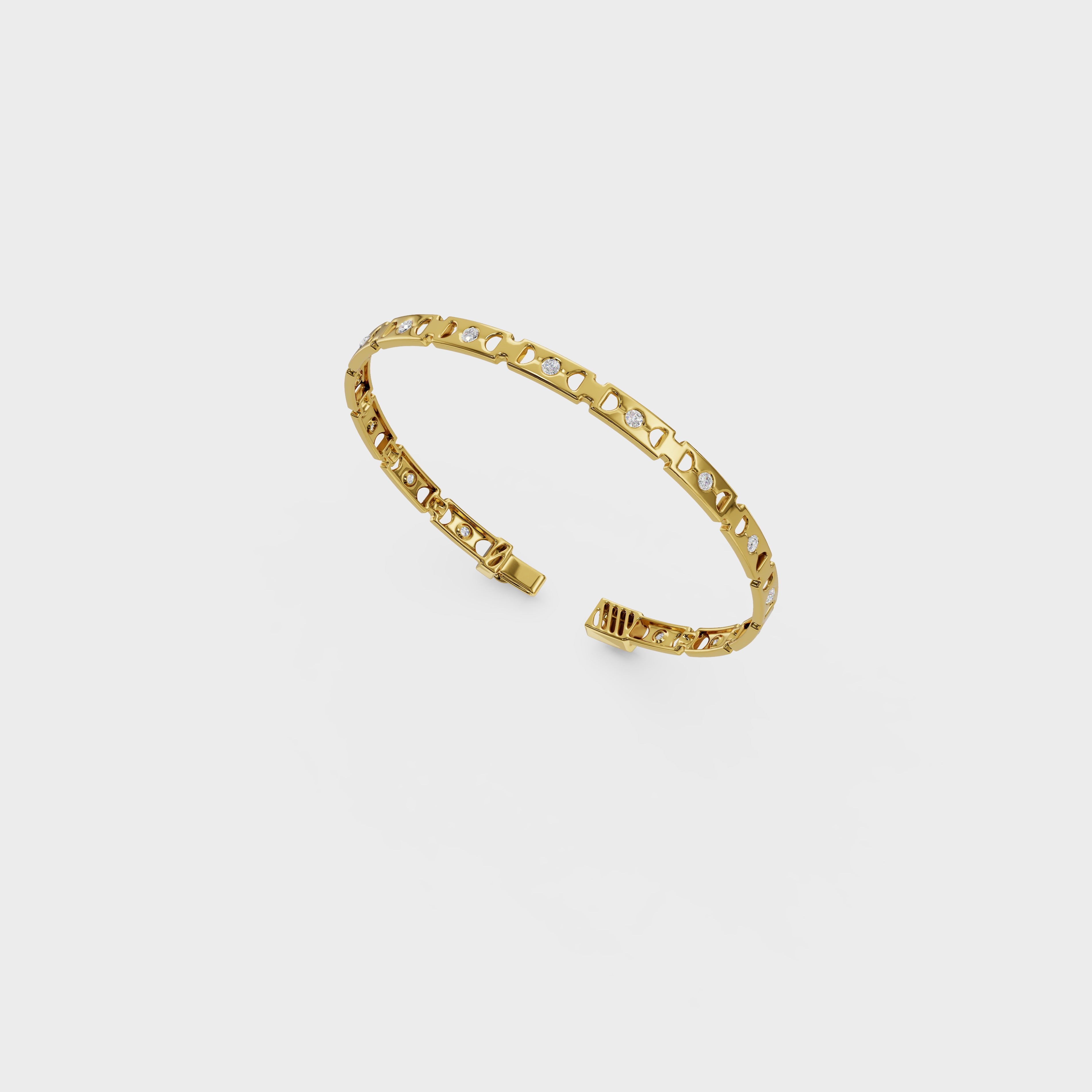 Aurora Round Cut Tennis Bracelet