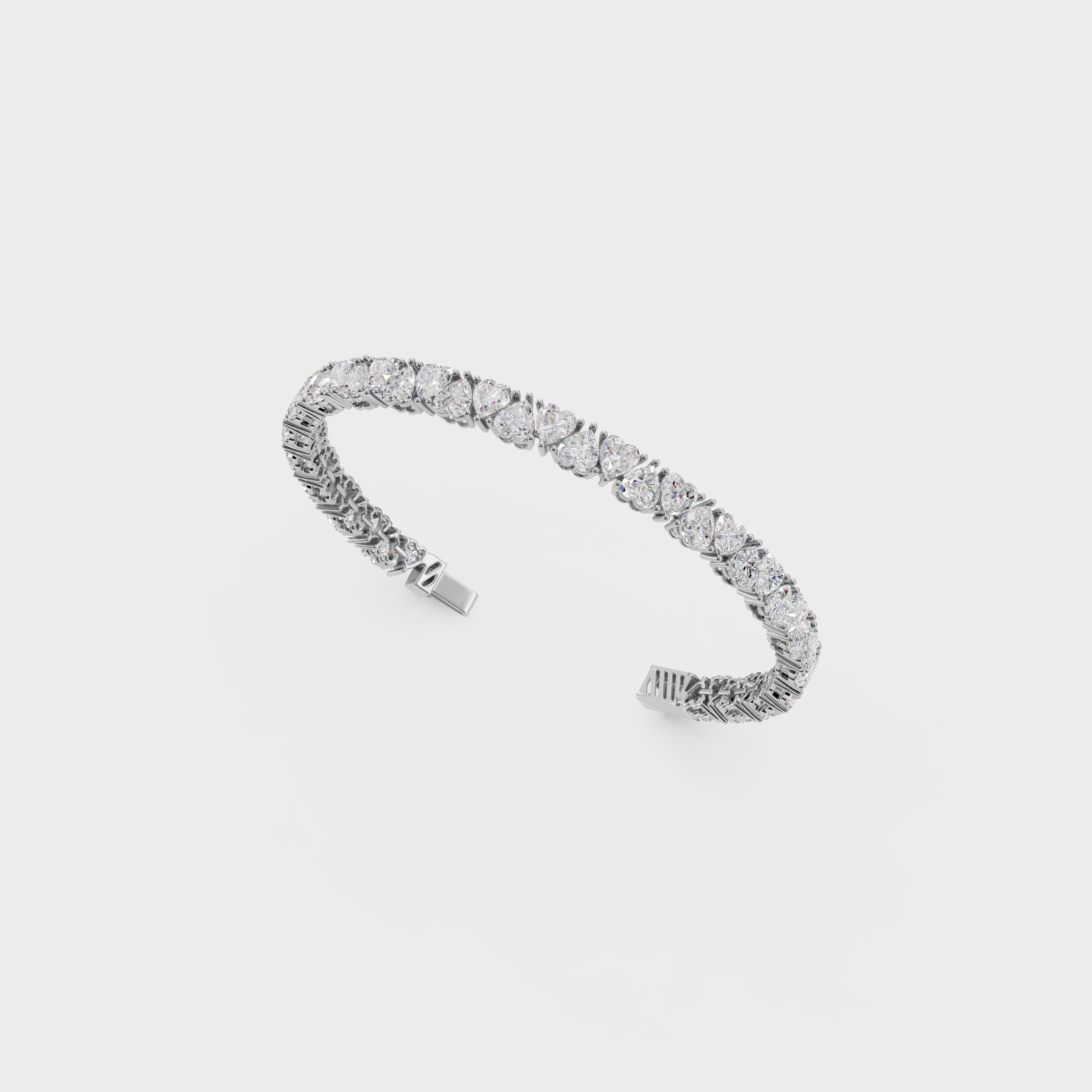 Heart On My Sleev Diamond Bracelet