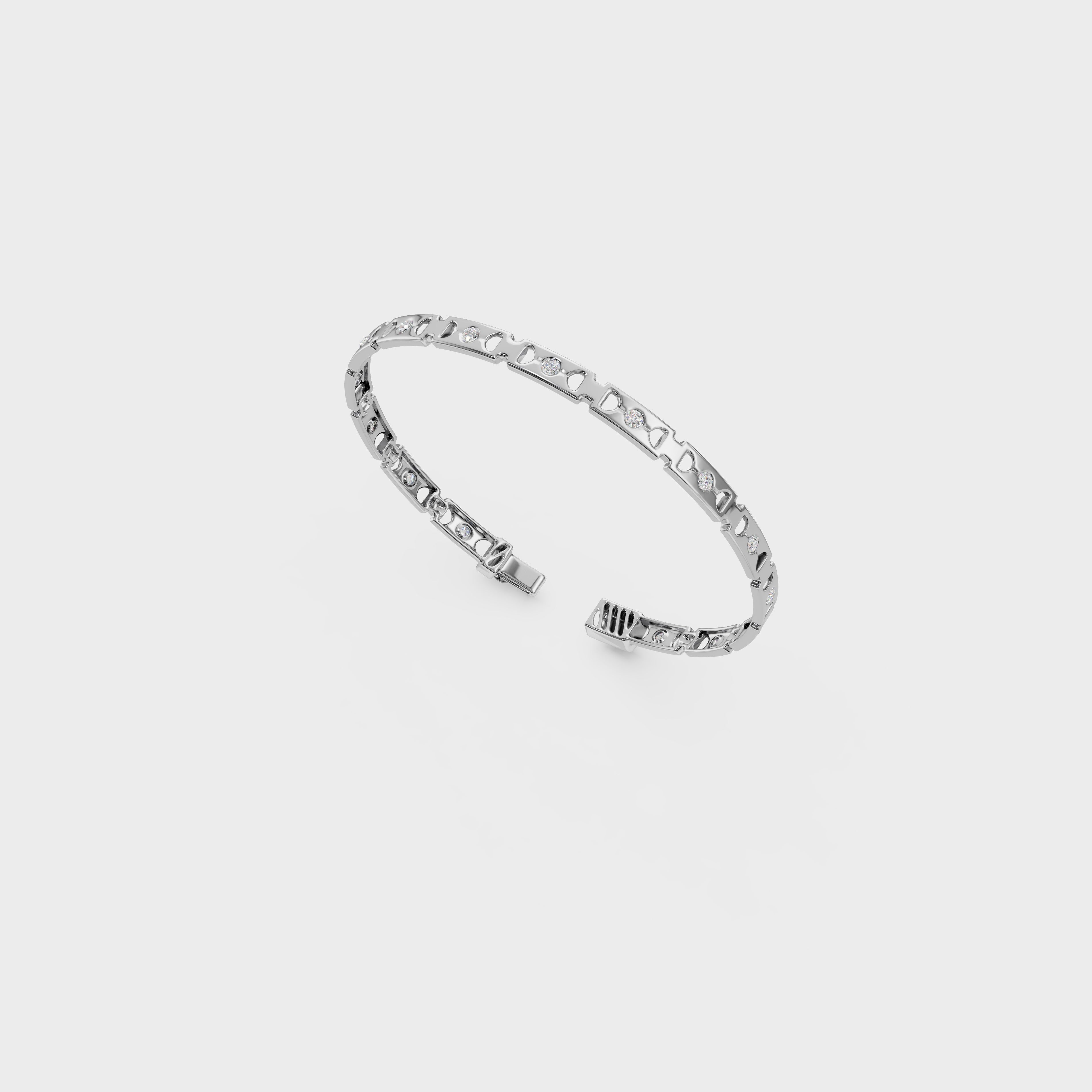Aurora Round Cut Tennis Bracelet