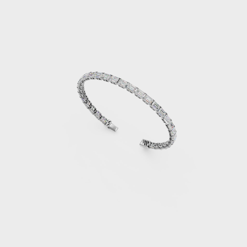 Classic Emerald Cut Diamond Bracelet