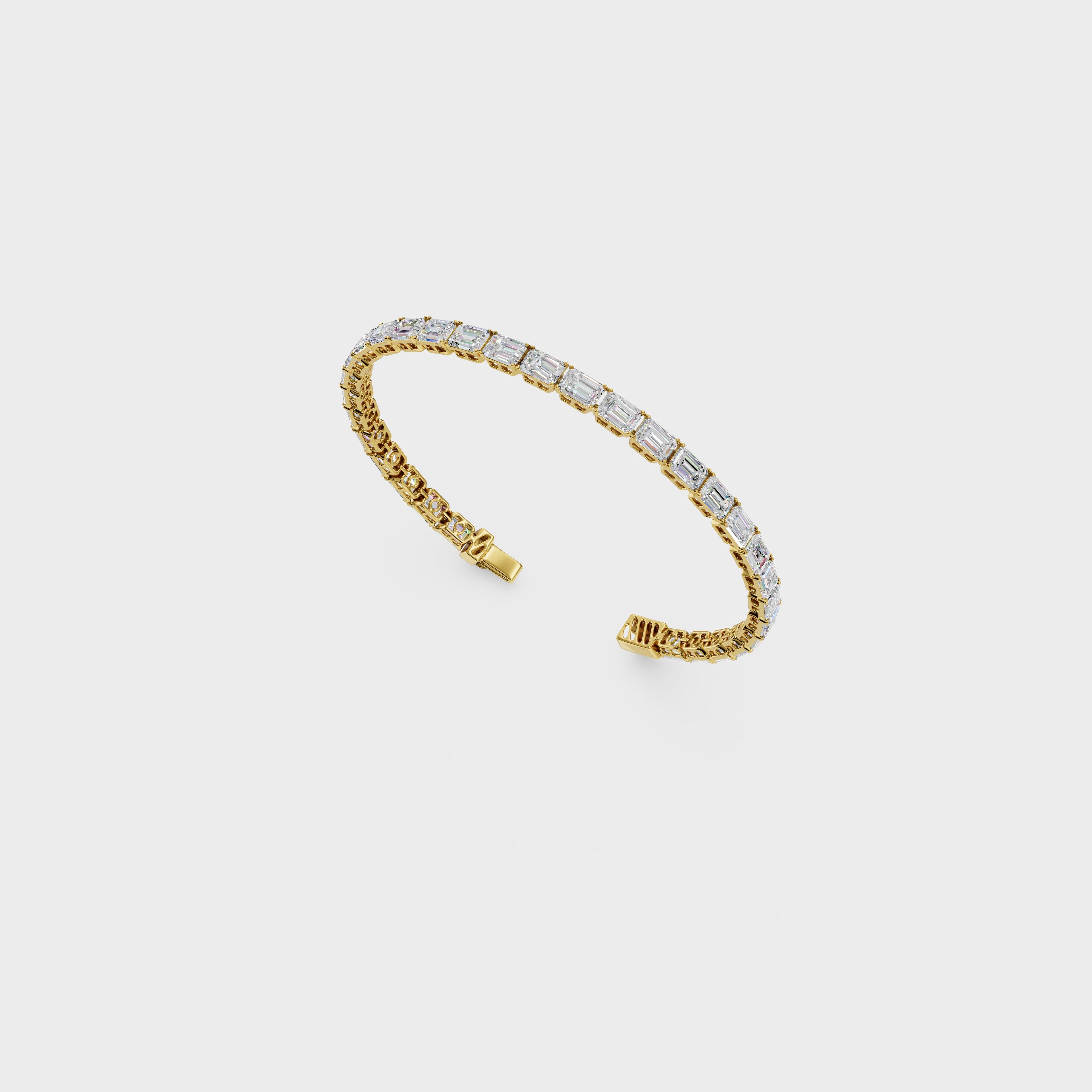 Classic Emerald Cut Diamond Bracelet