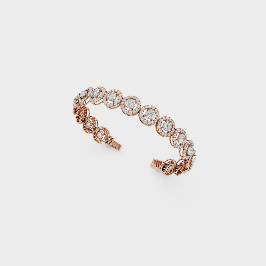 Halo Diamond Bracelet