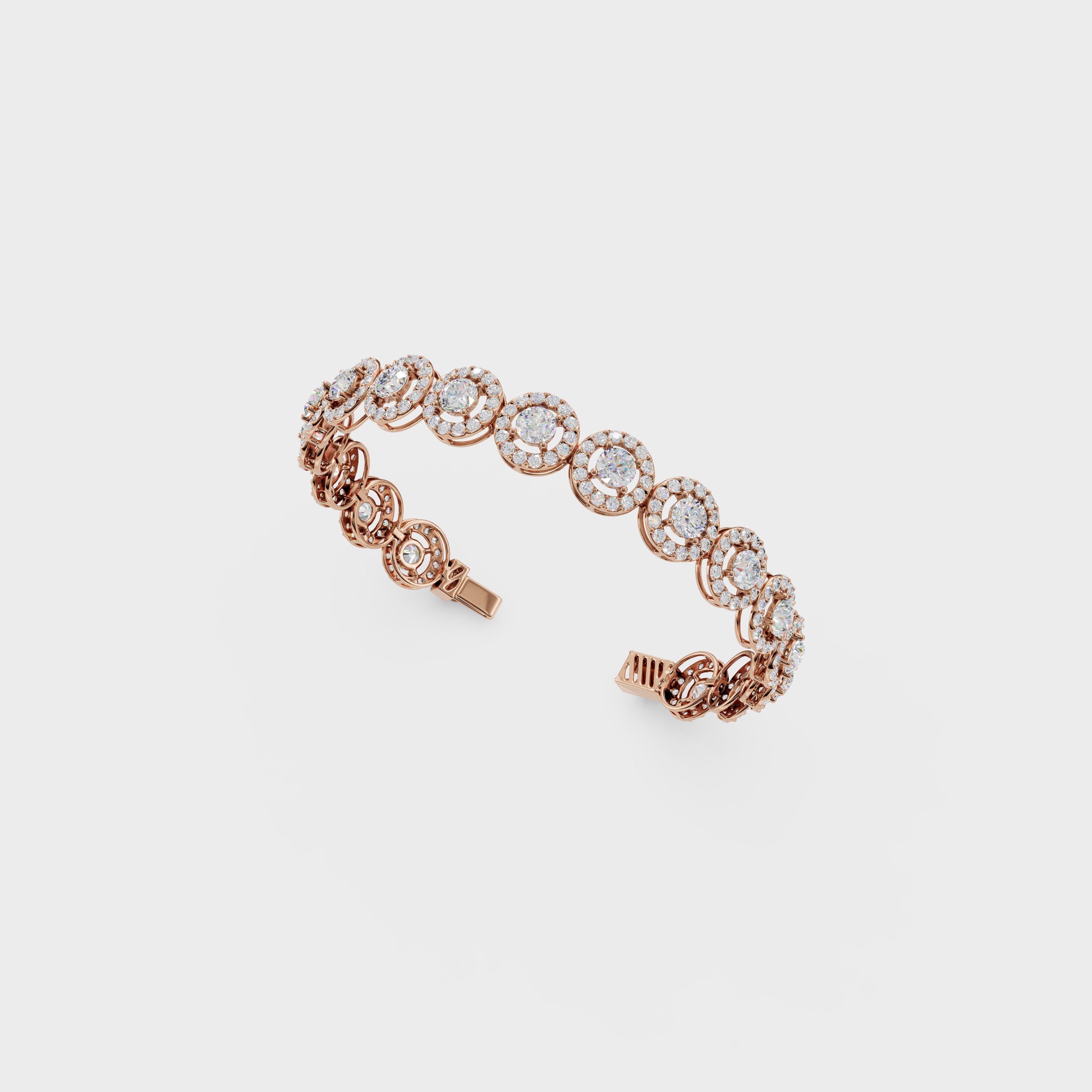 Halo Diamond Bracelet