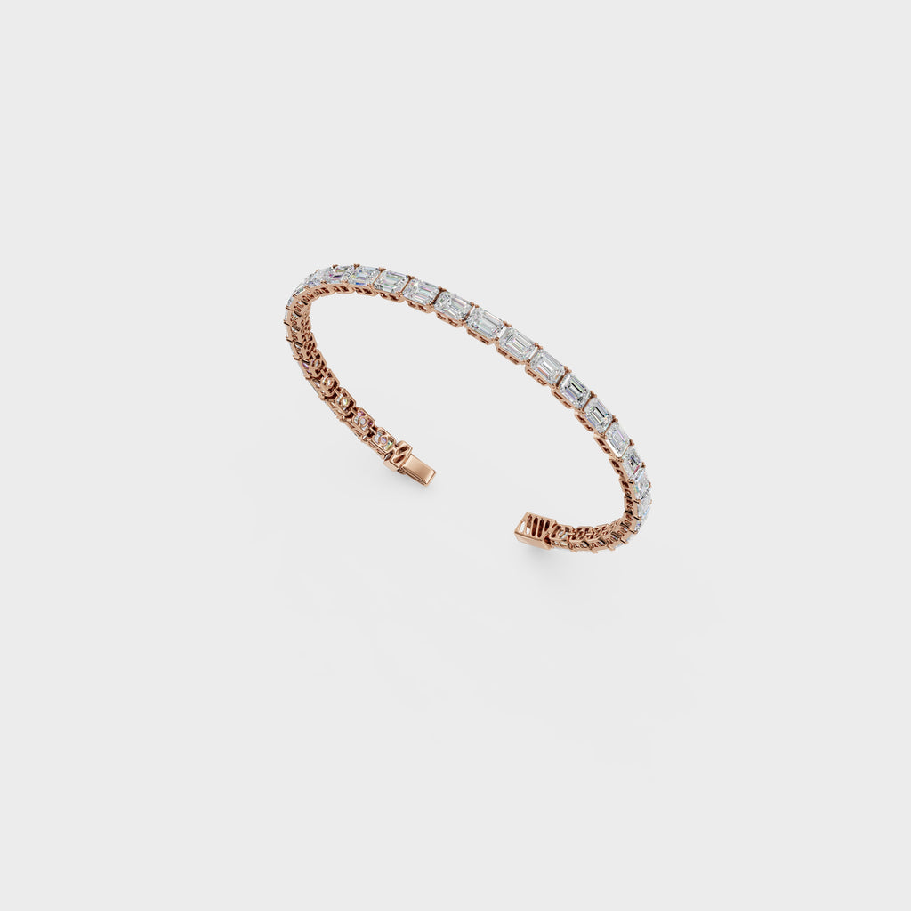 Classic Emerald Cut Diamond Bracelet