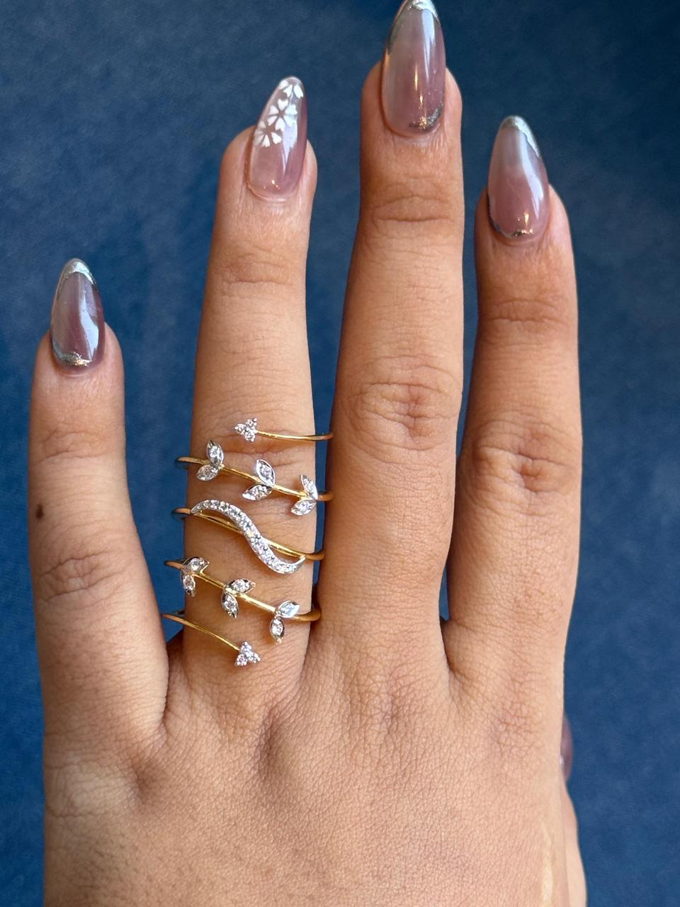 Diamond Vine Wrap Ring