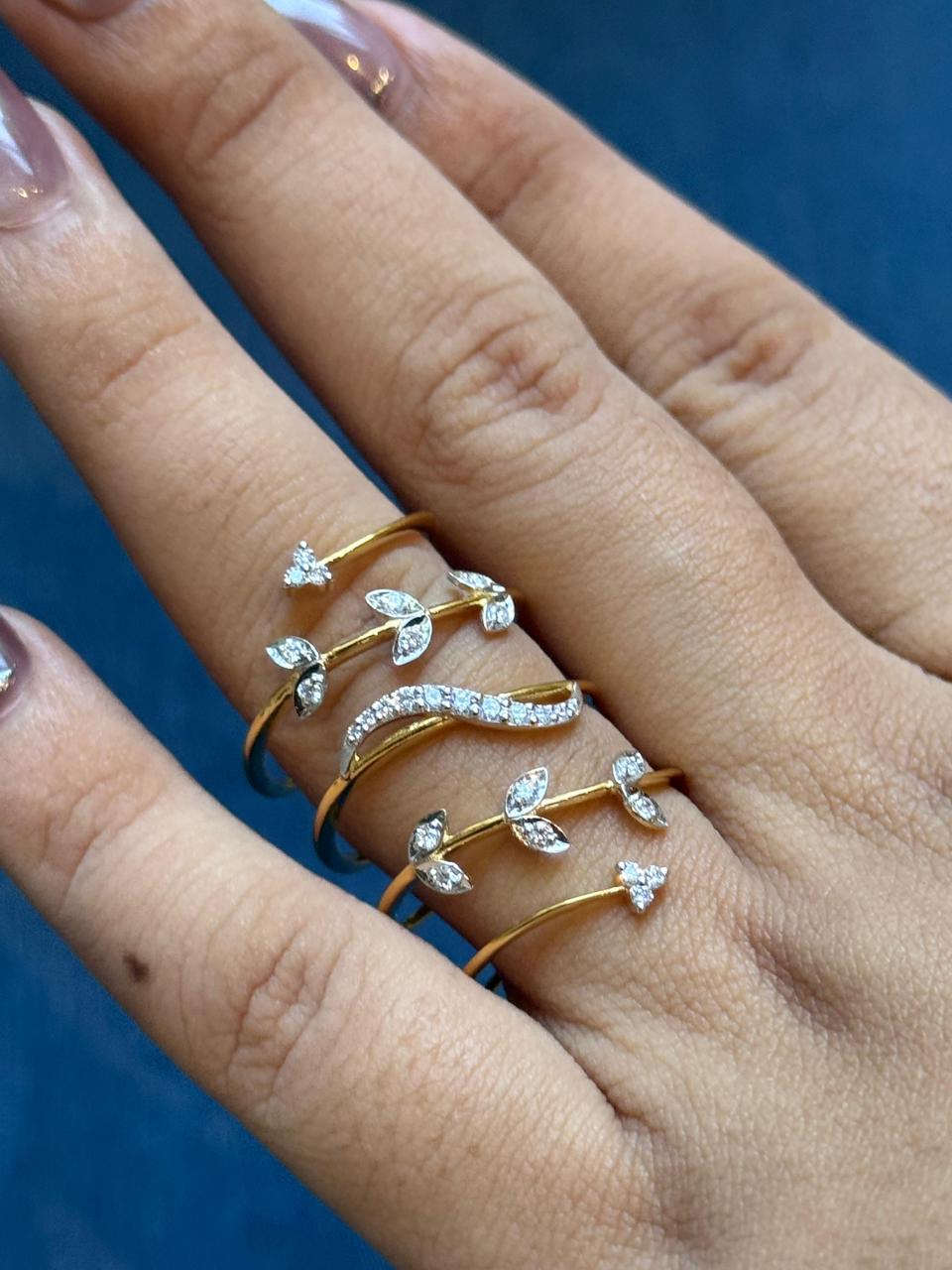 Diamond Vine Wrap Ring