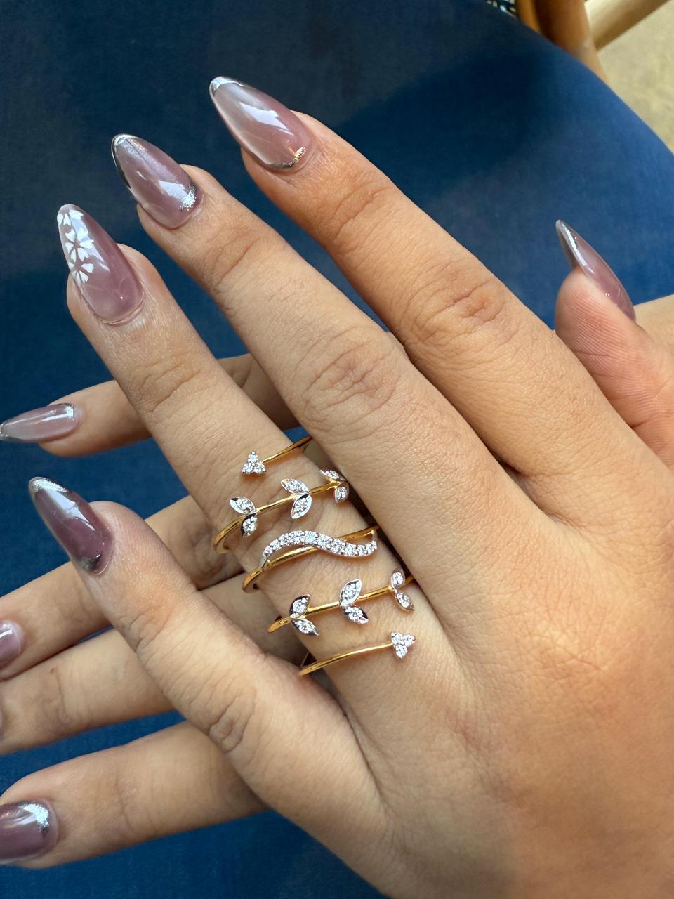 Diamond Vine Wrap Ring