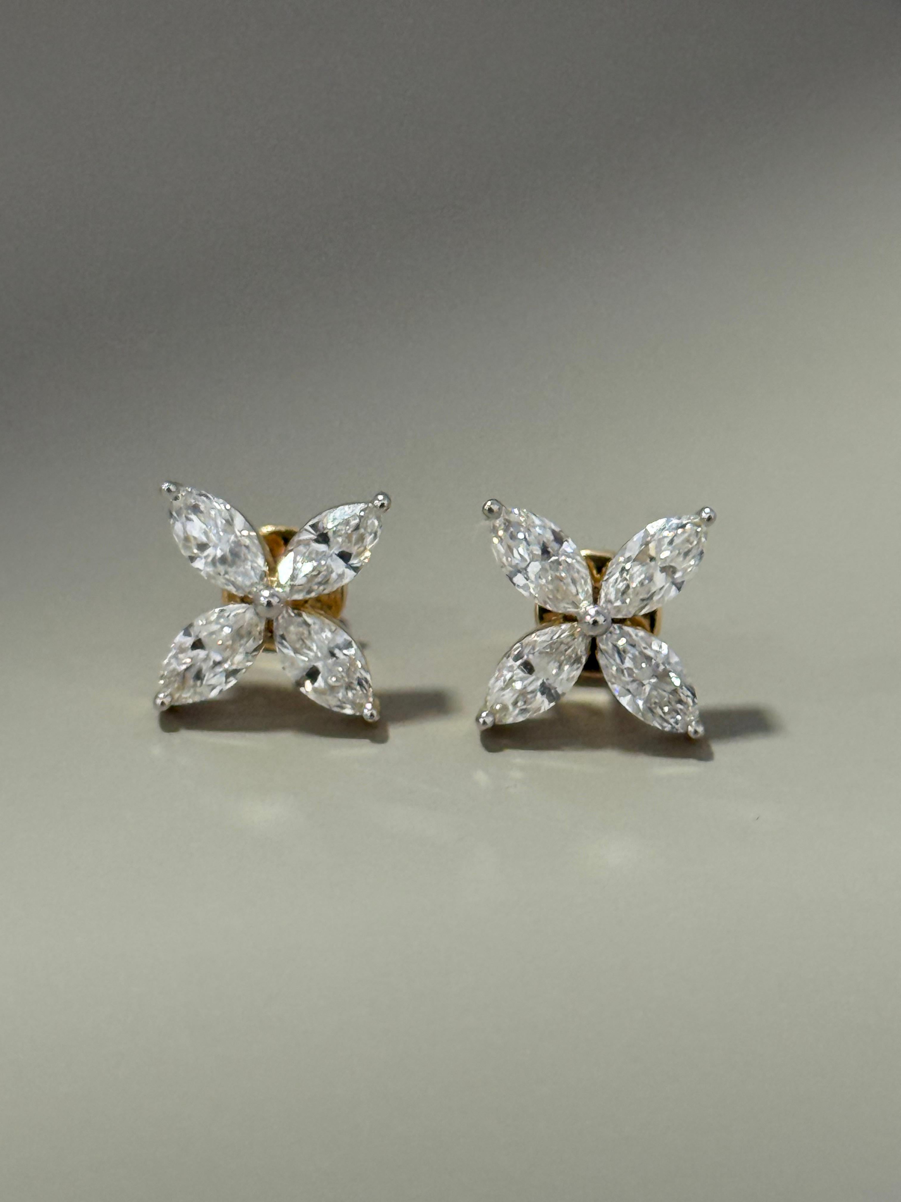 Marquise Petal Studs