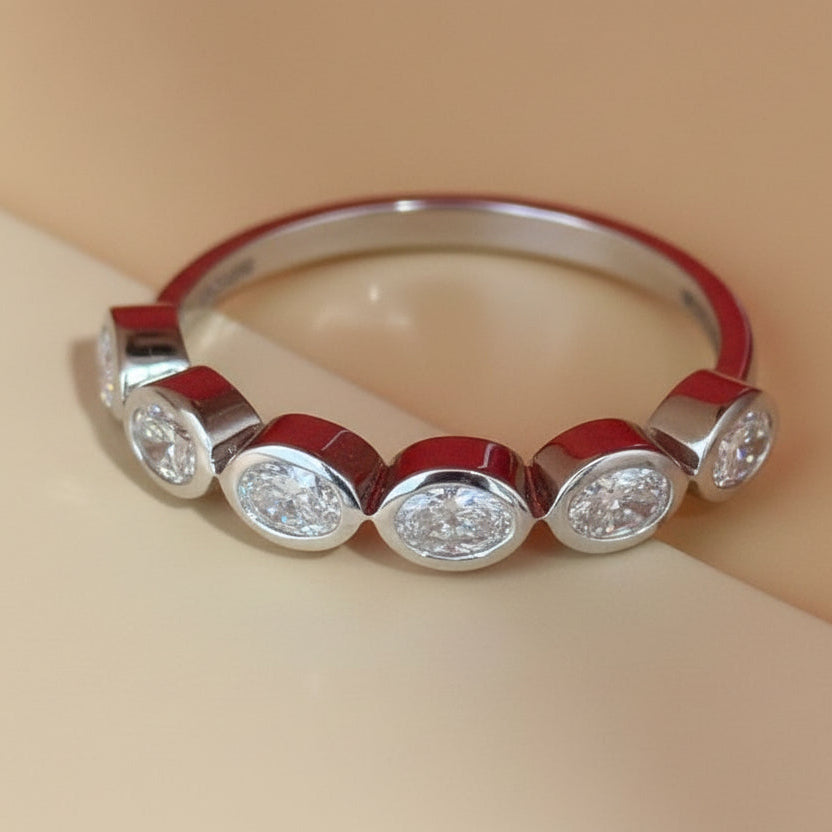 Oval eternity band