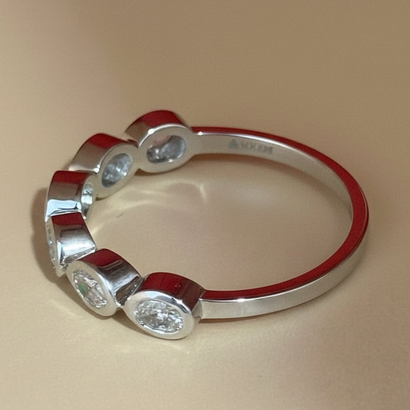 Oval eternity band