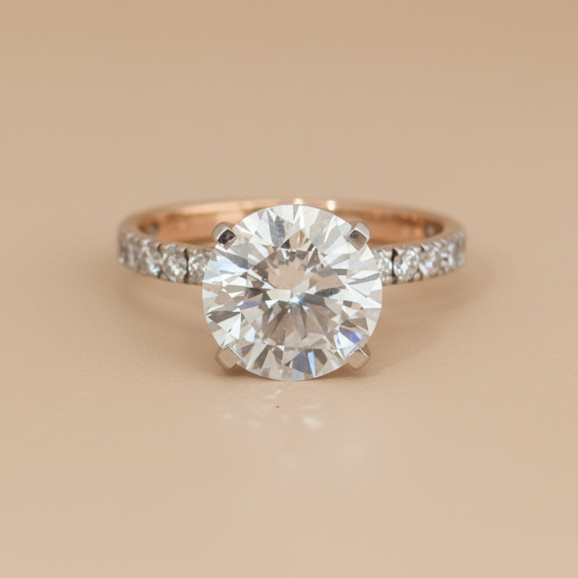 3ct Round Ring