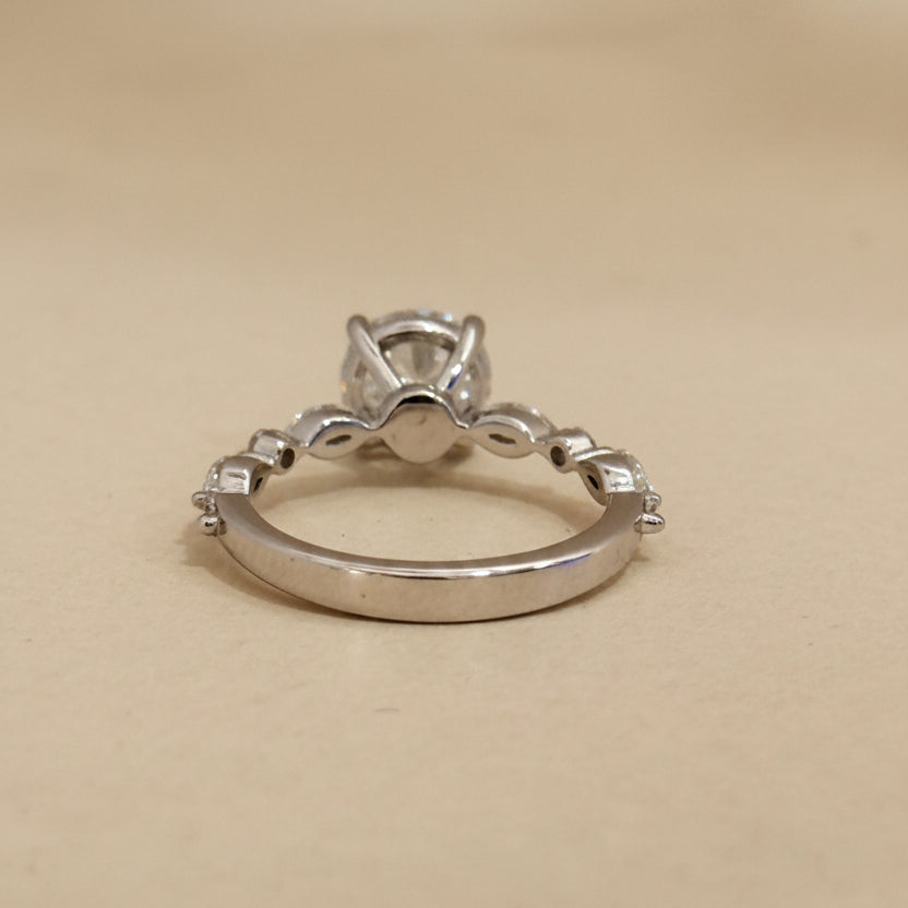 Round Engagement Ring