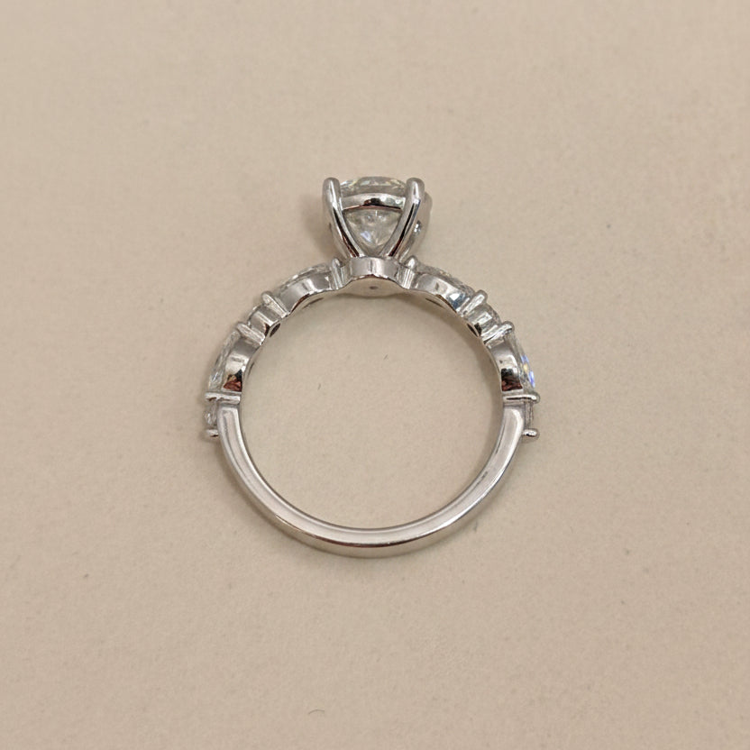 Round Engagement Ring