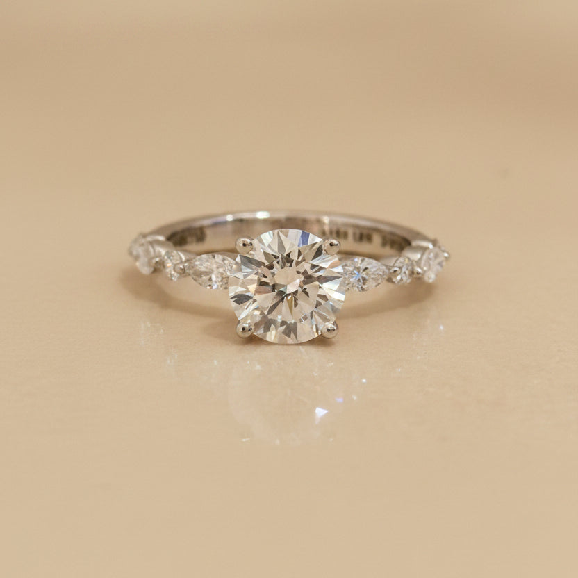 Round Engagement Ring