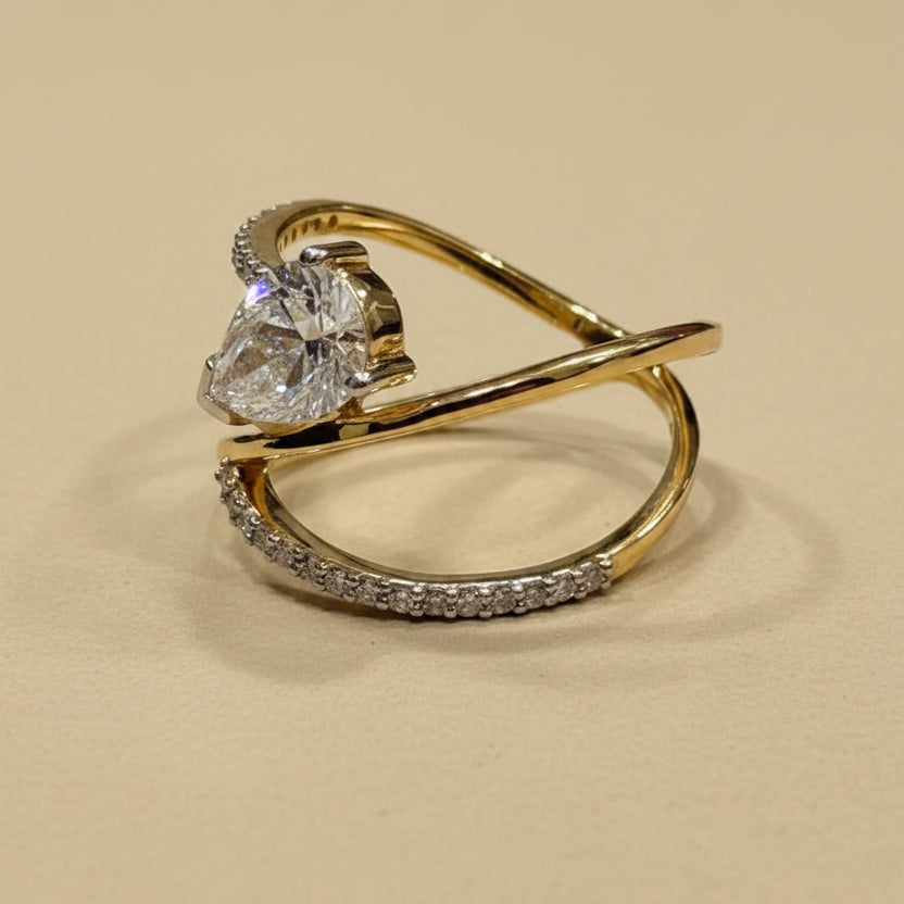 Pear Crossover X Ring
