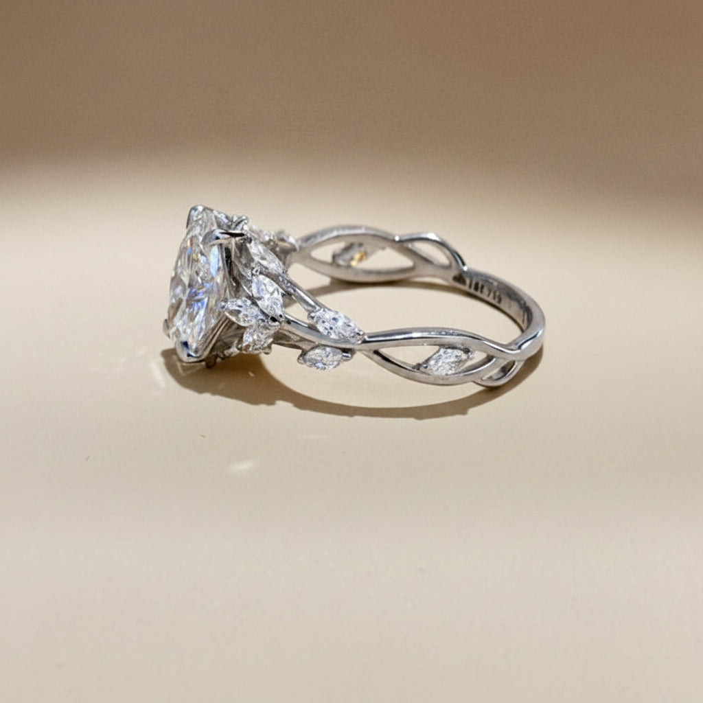 Oval Cut Nature Inspired Ring