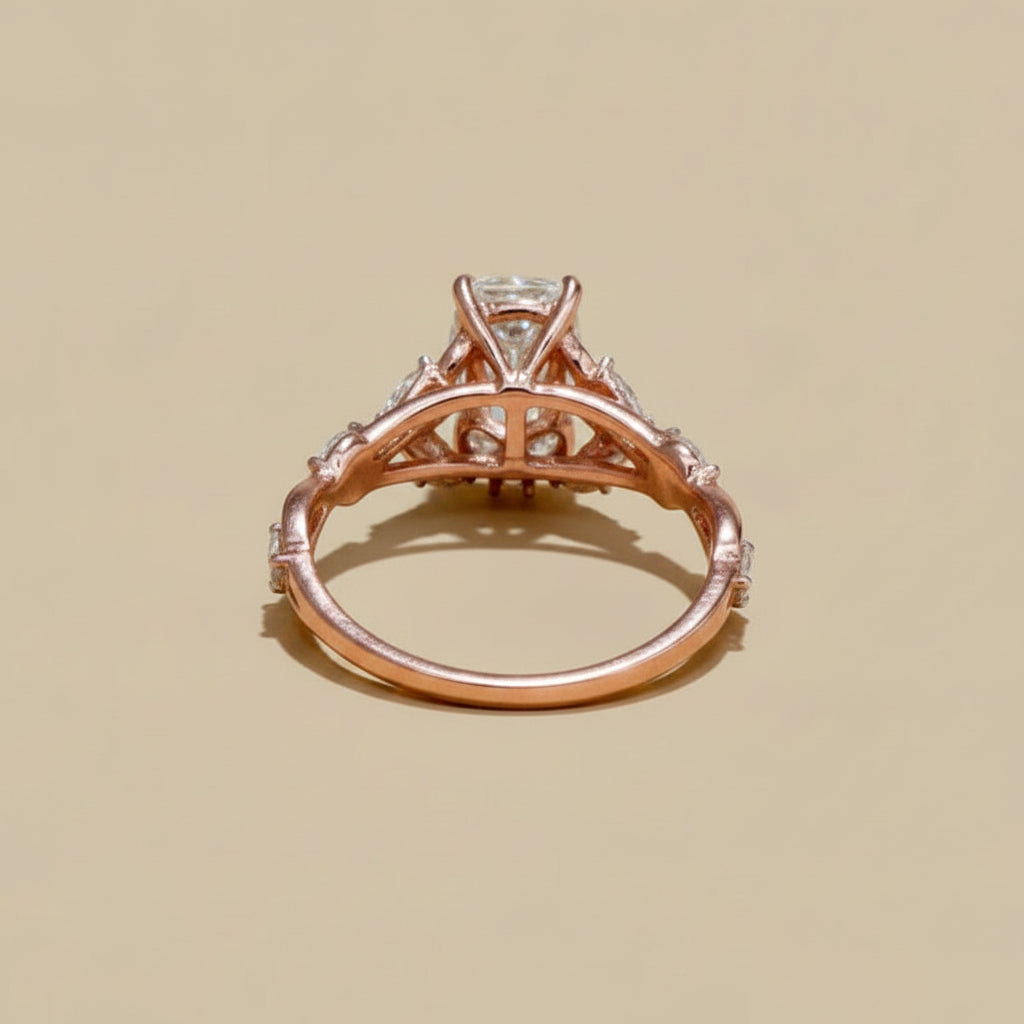 Oval Cut Nature Inspired Ring