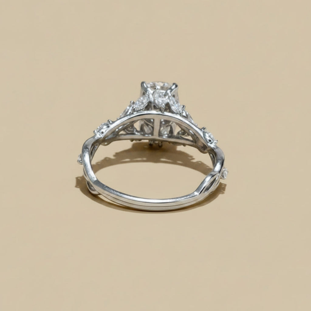 Oval Cut Nature Inspired Ring