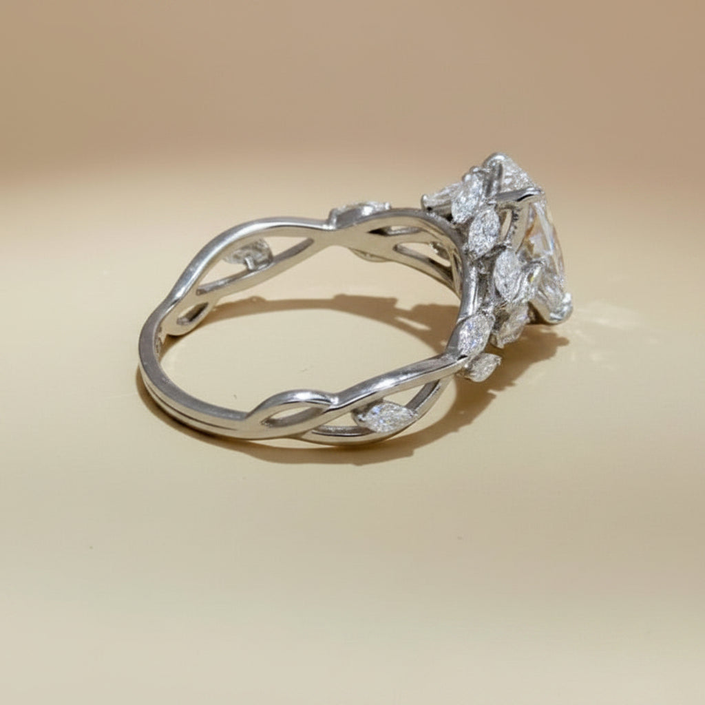 Oval Cut Nature Inspired Ring