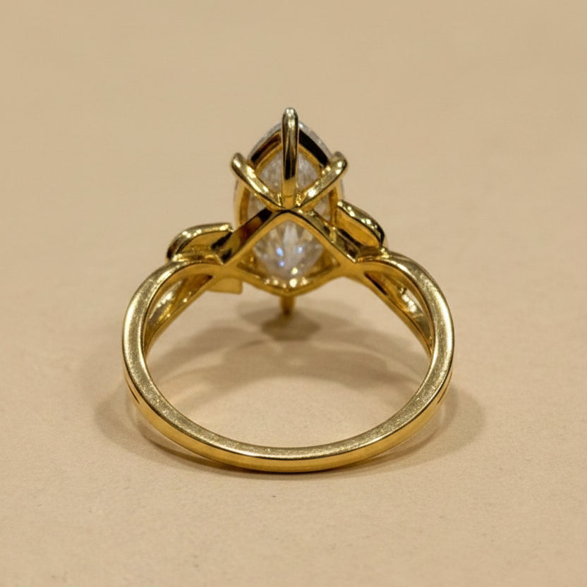 Marquise Cut Nature Inspired Ring