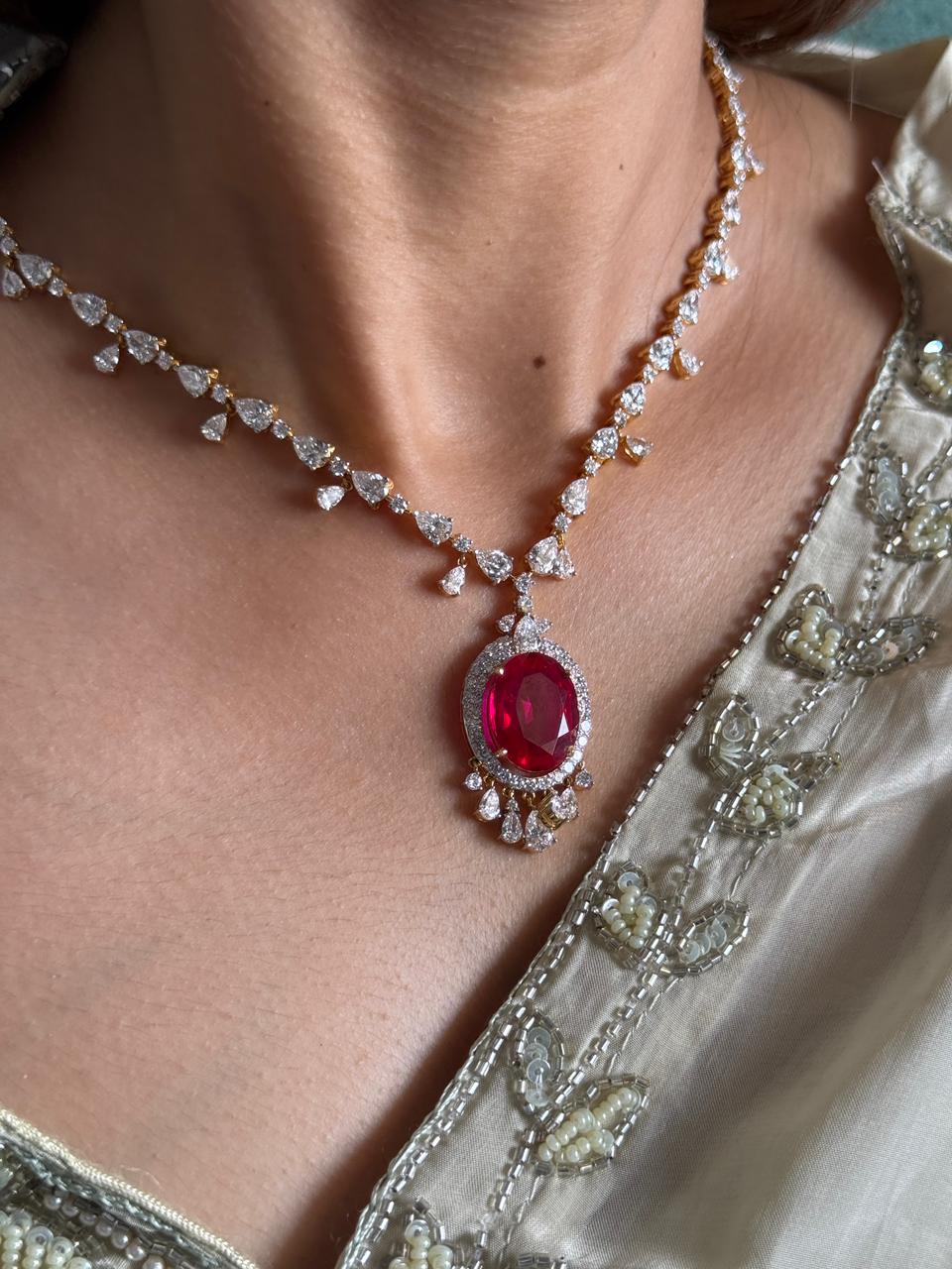 Heavy necklace necklace set