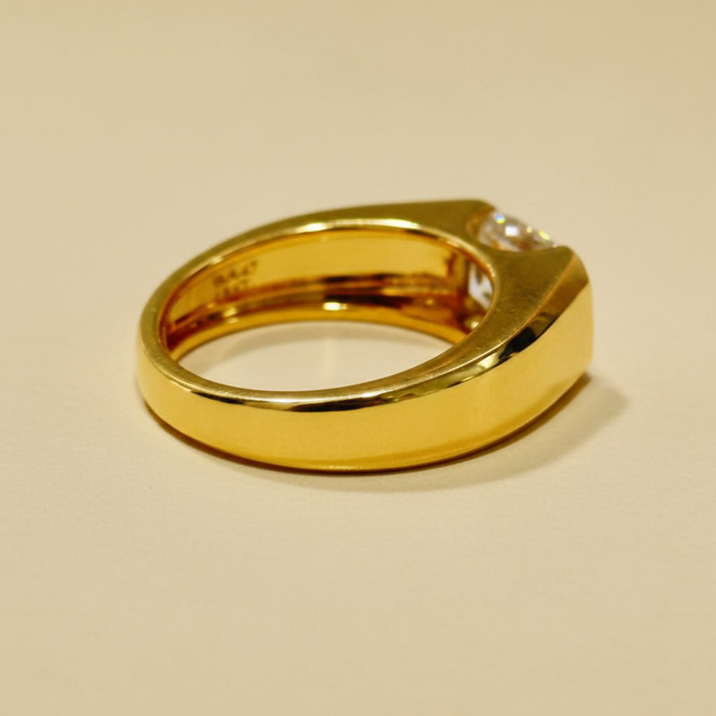 Emerald Cut Diamond Men's Ring