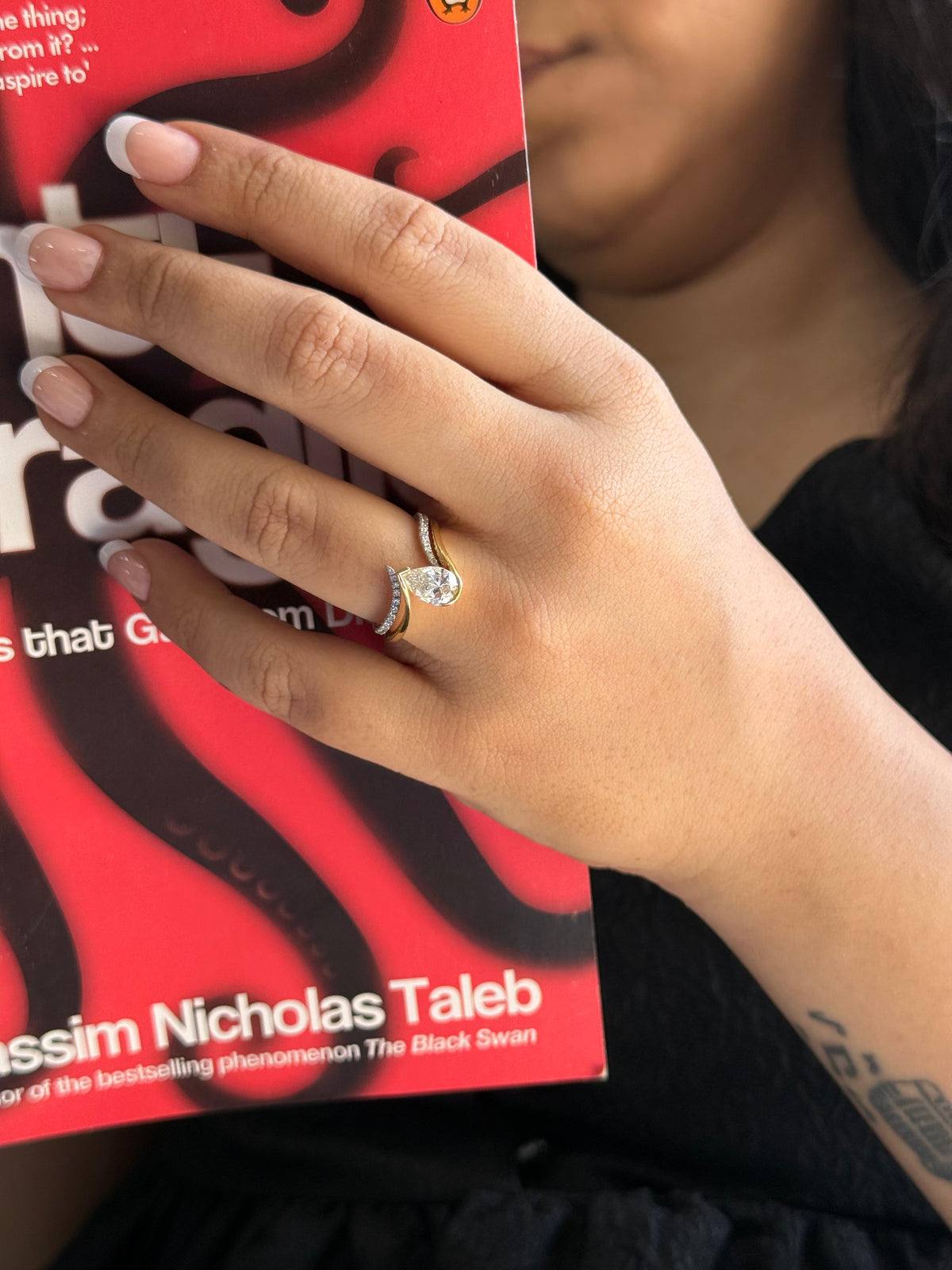 Pear Stackable ring