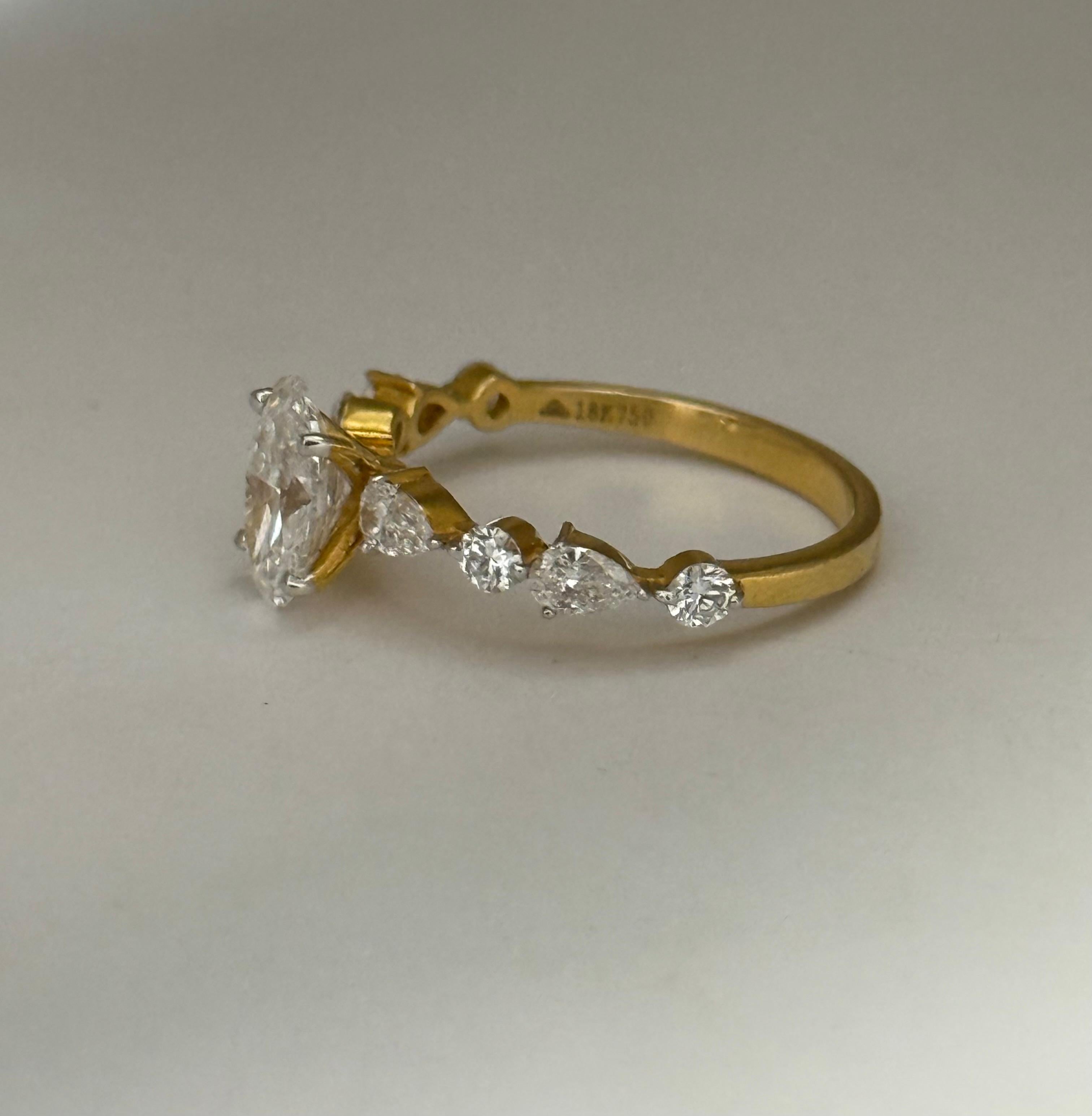 Oval Pears & Round Ring