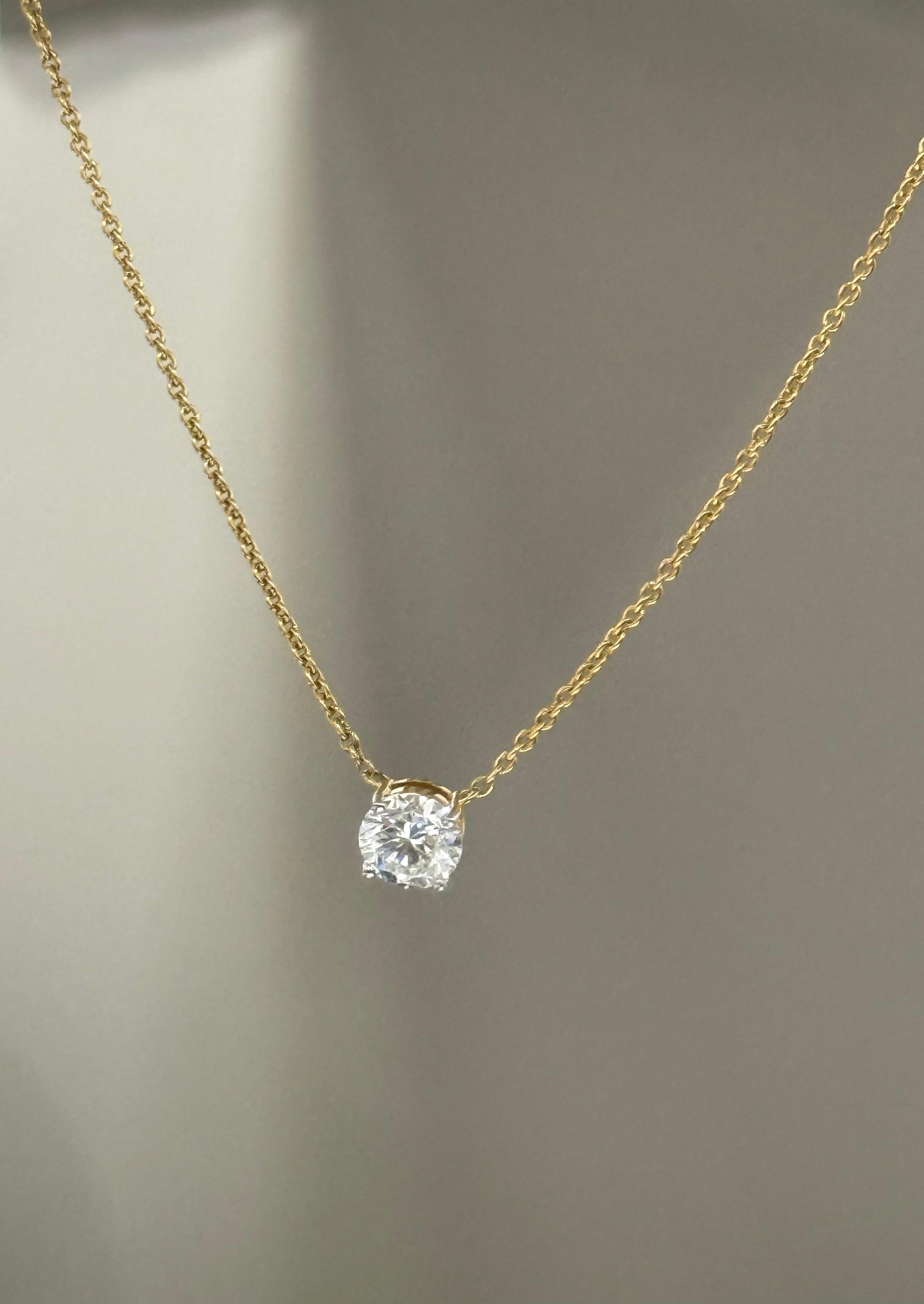 1 CT Pendant Round