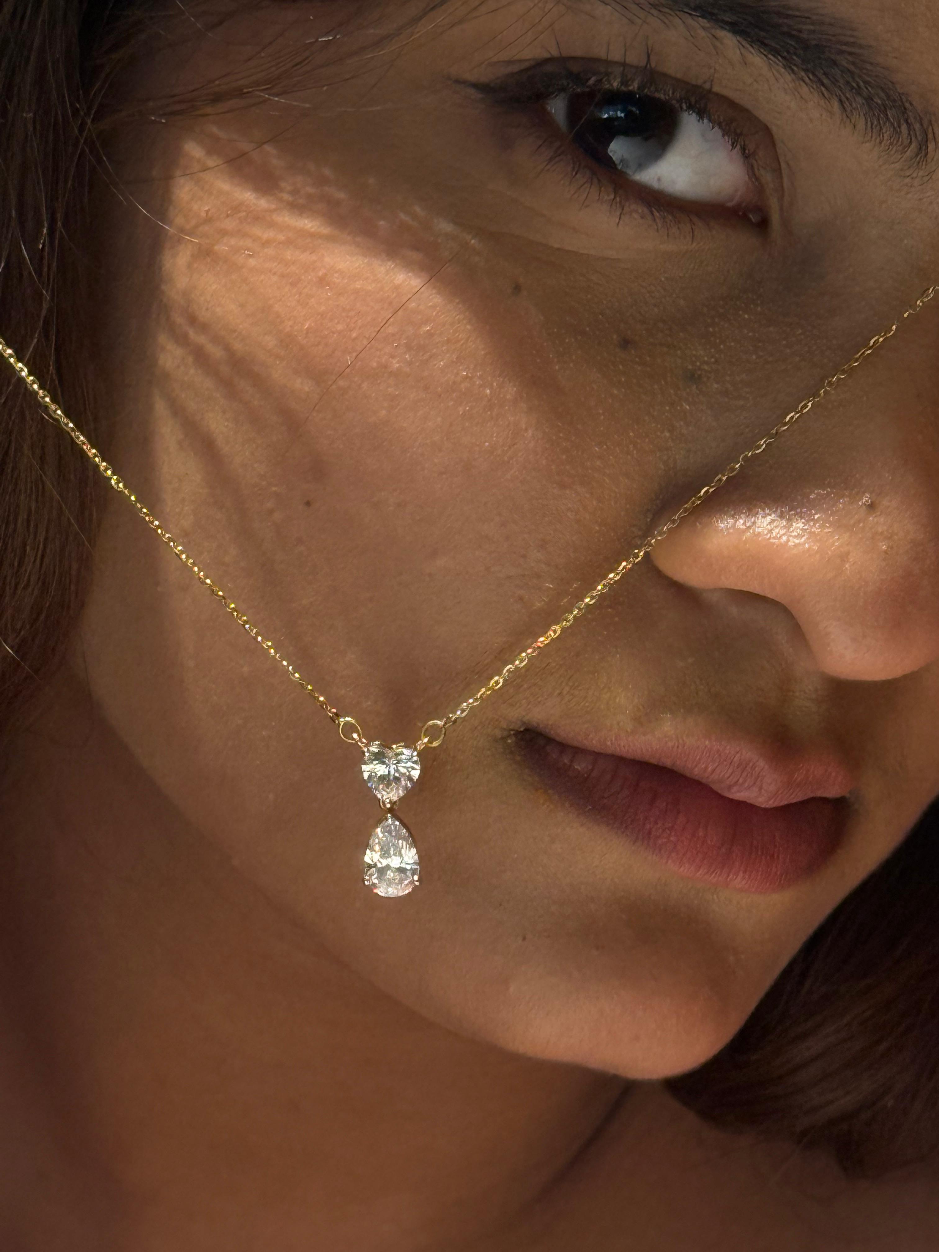 Heart & Pear Pendant