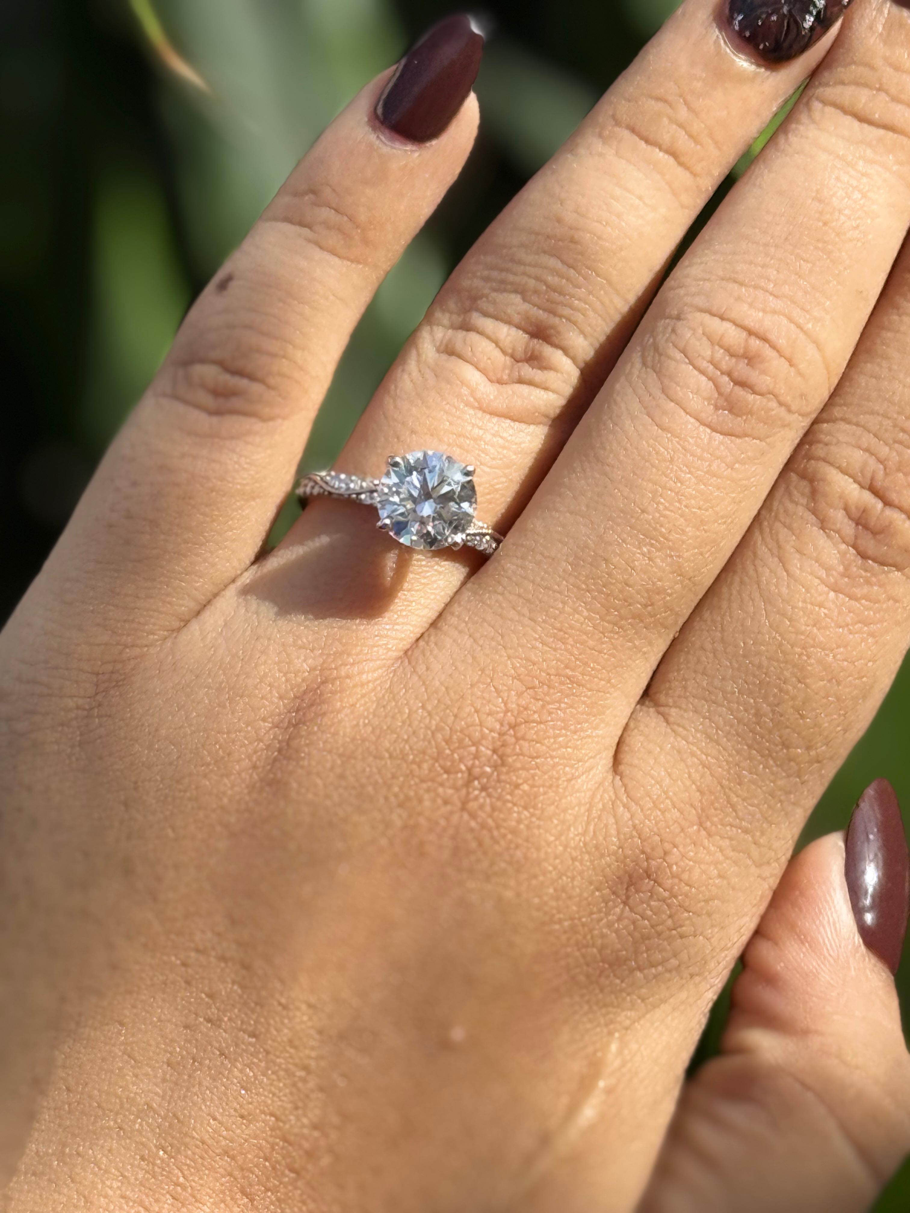 1.64Ct Oval Twisted Galaxy Ring