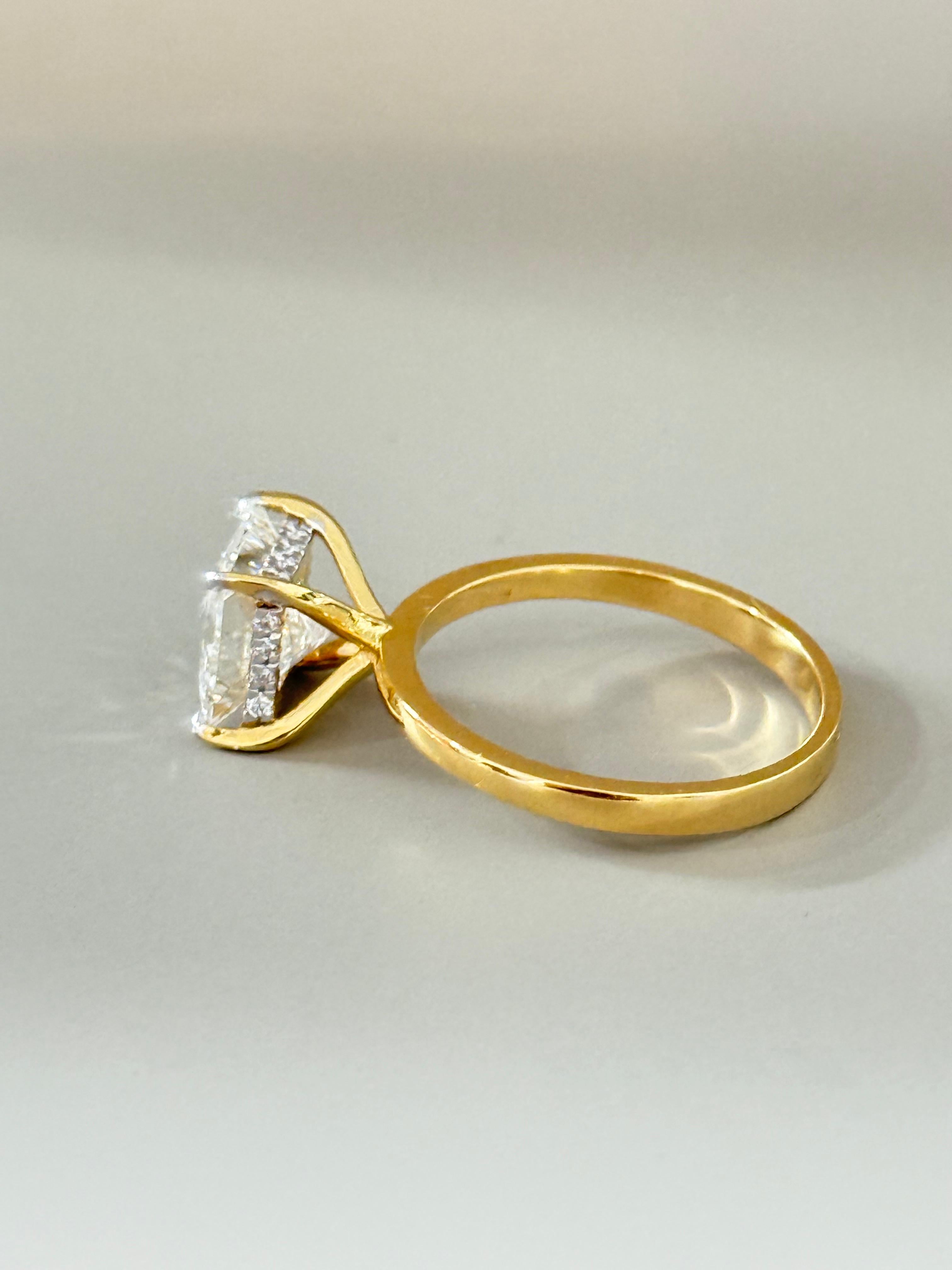 Halo Princess Cut Ring