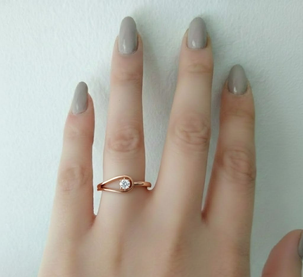 Diamond Embrace Engagement Ring