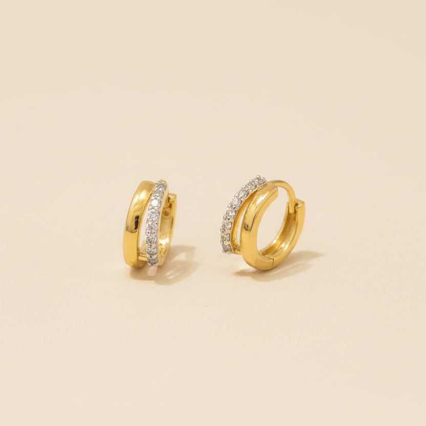 Dual-Line Diamond Hoop