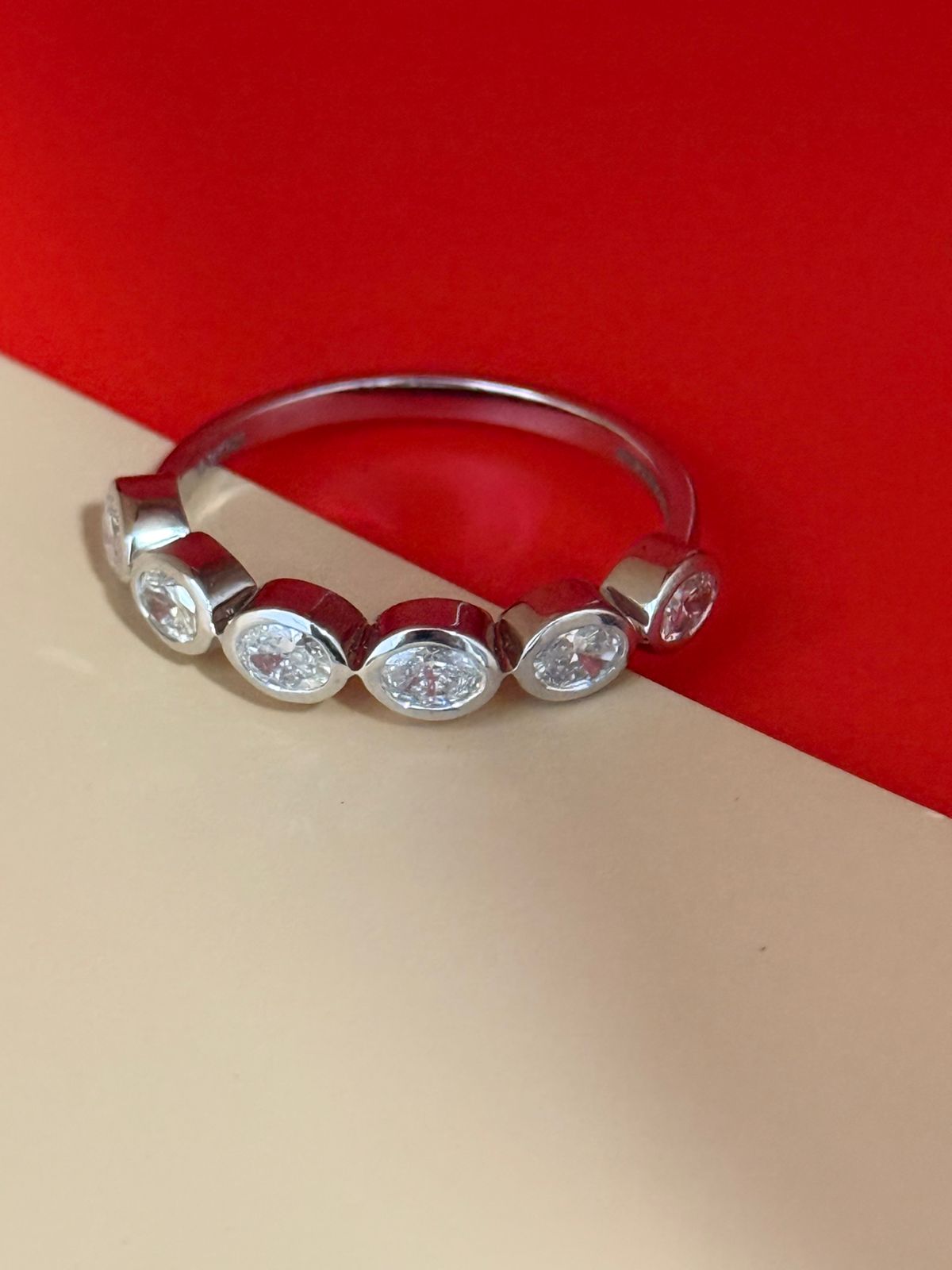 Oval eternity band