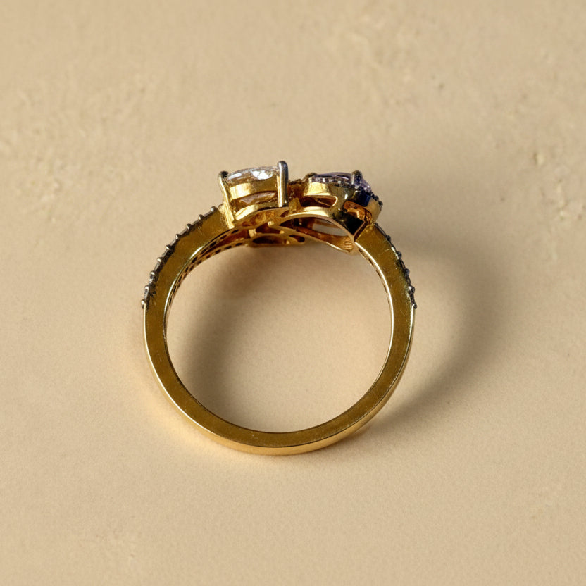 3 Pear Leaf Ring