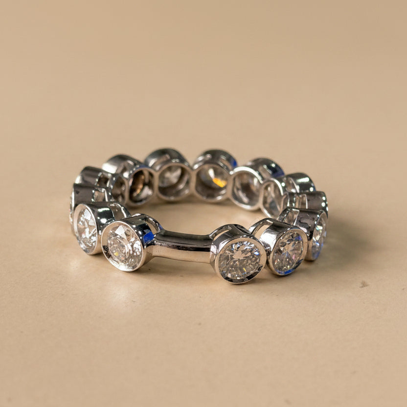 0.20ct Round Bezel Eternity Ring