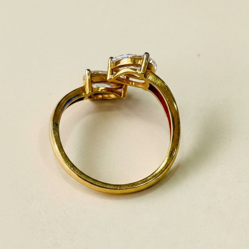 Pear Duo Diamond Ring
