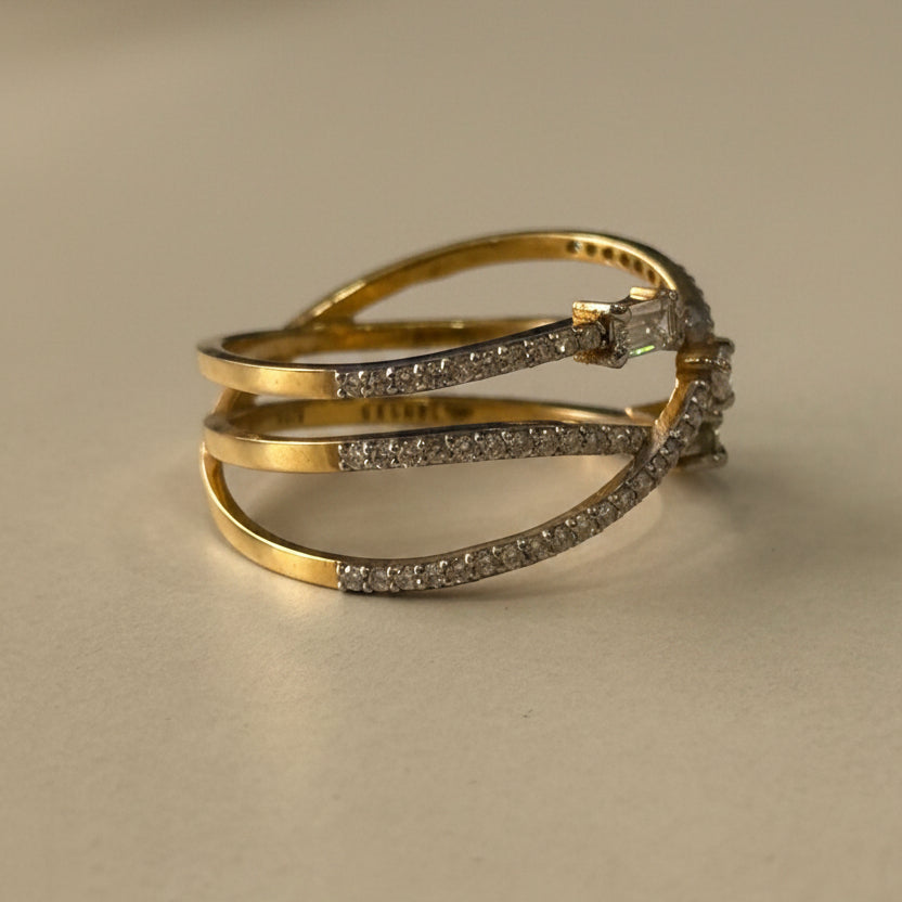 Triple Row Ring
