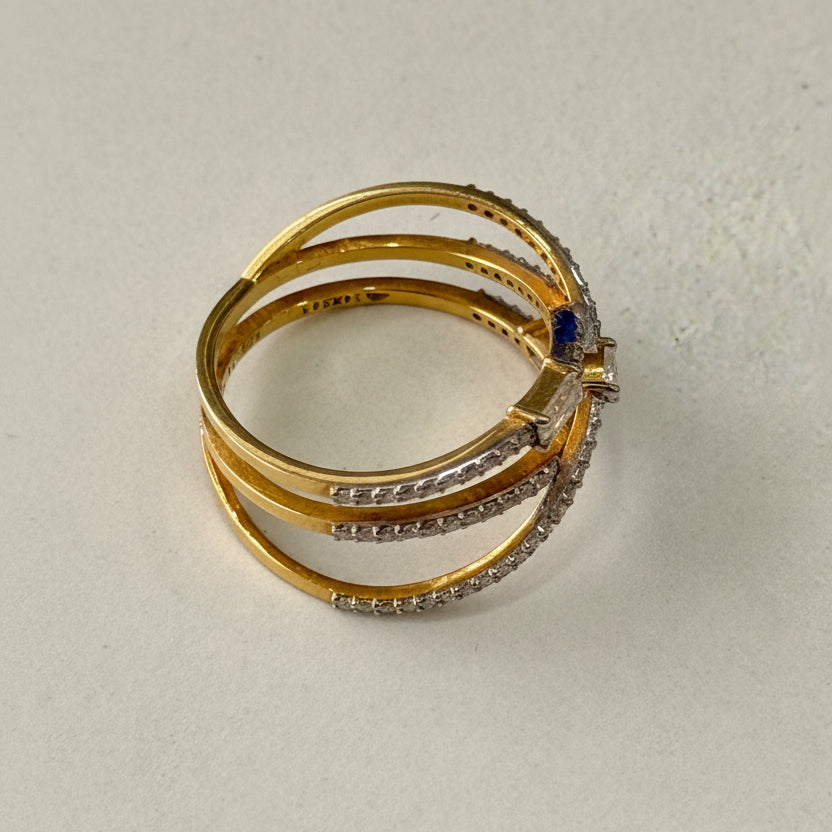 Triple Row Ring