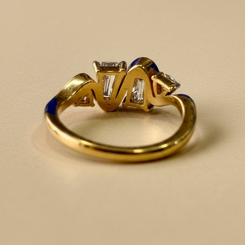 Wave of Diamond Ring