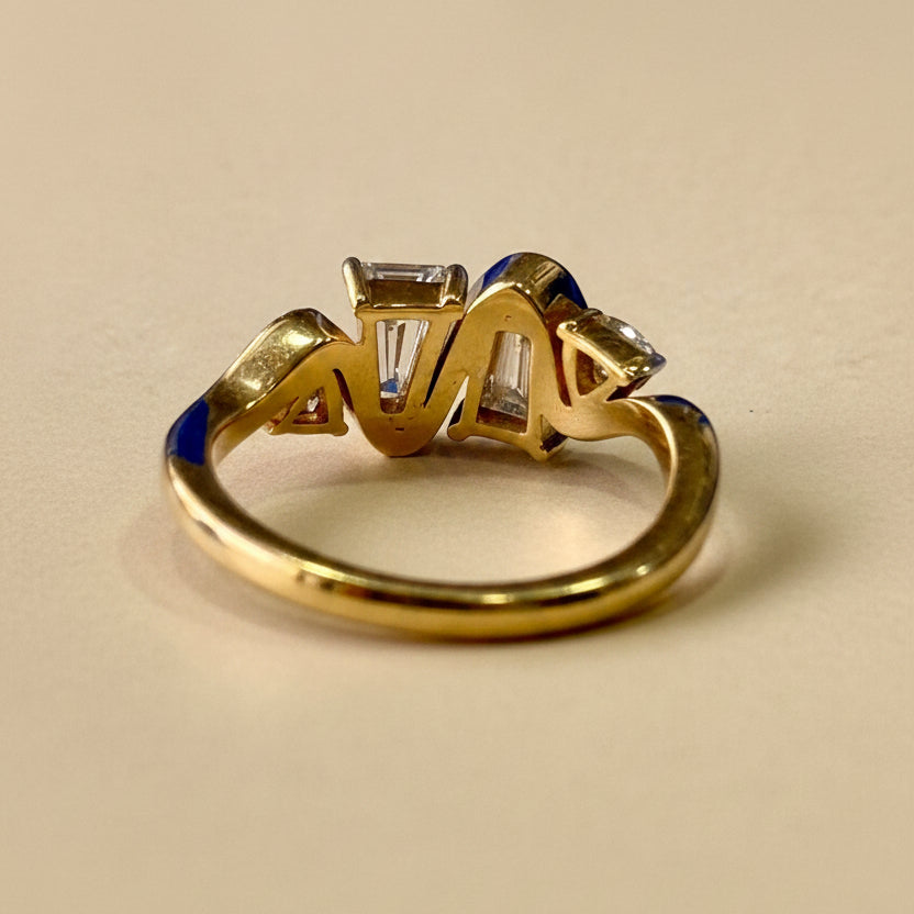 Wave of Diamond Ring