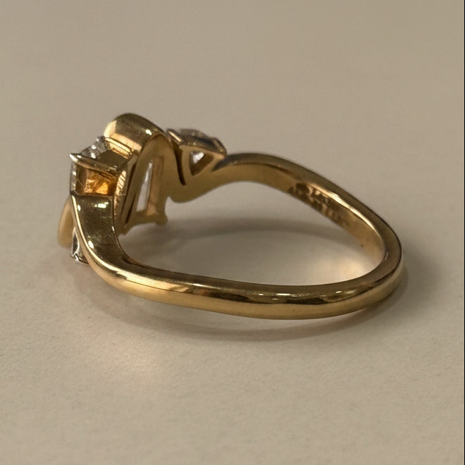 Wave of Diamond Ring
