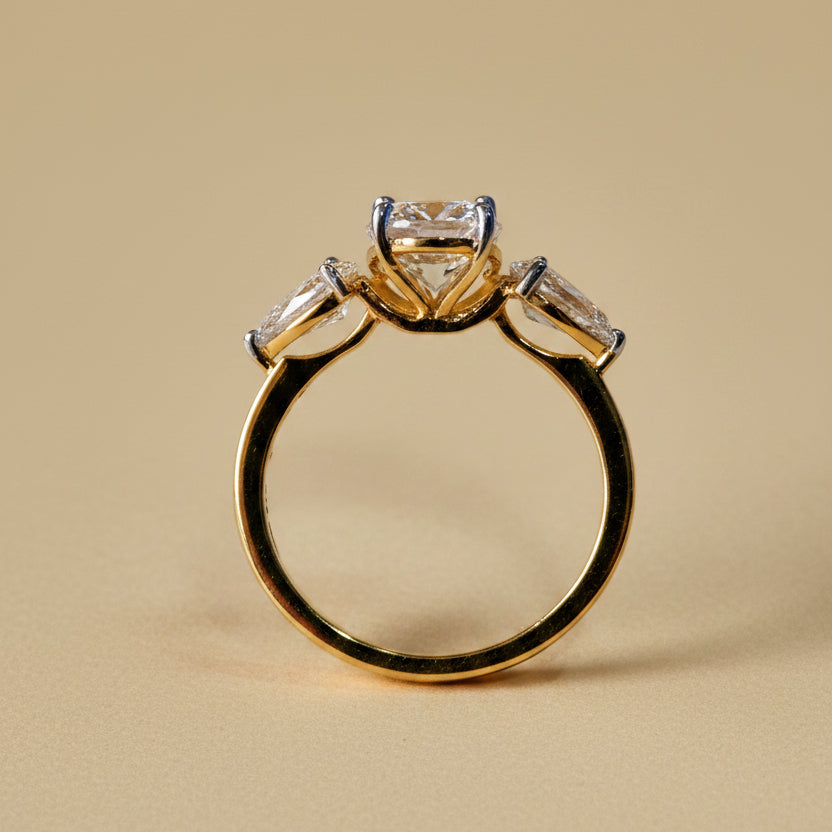 1.90ct Oval Three Stone Diamond Ring